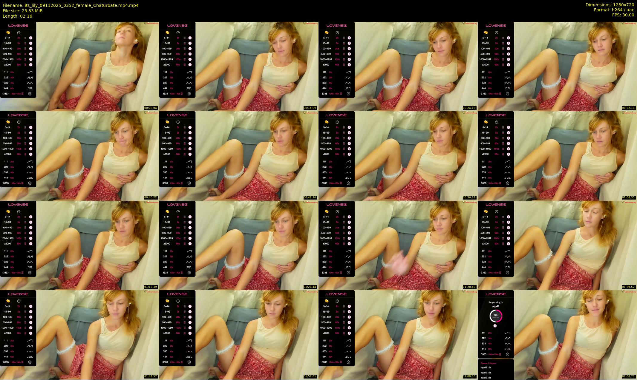 its_lily — 3 minute Chaturbate female cam show recording, 720p, Nov 9, 2025