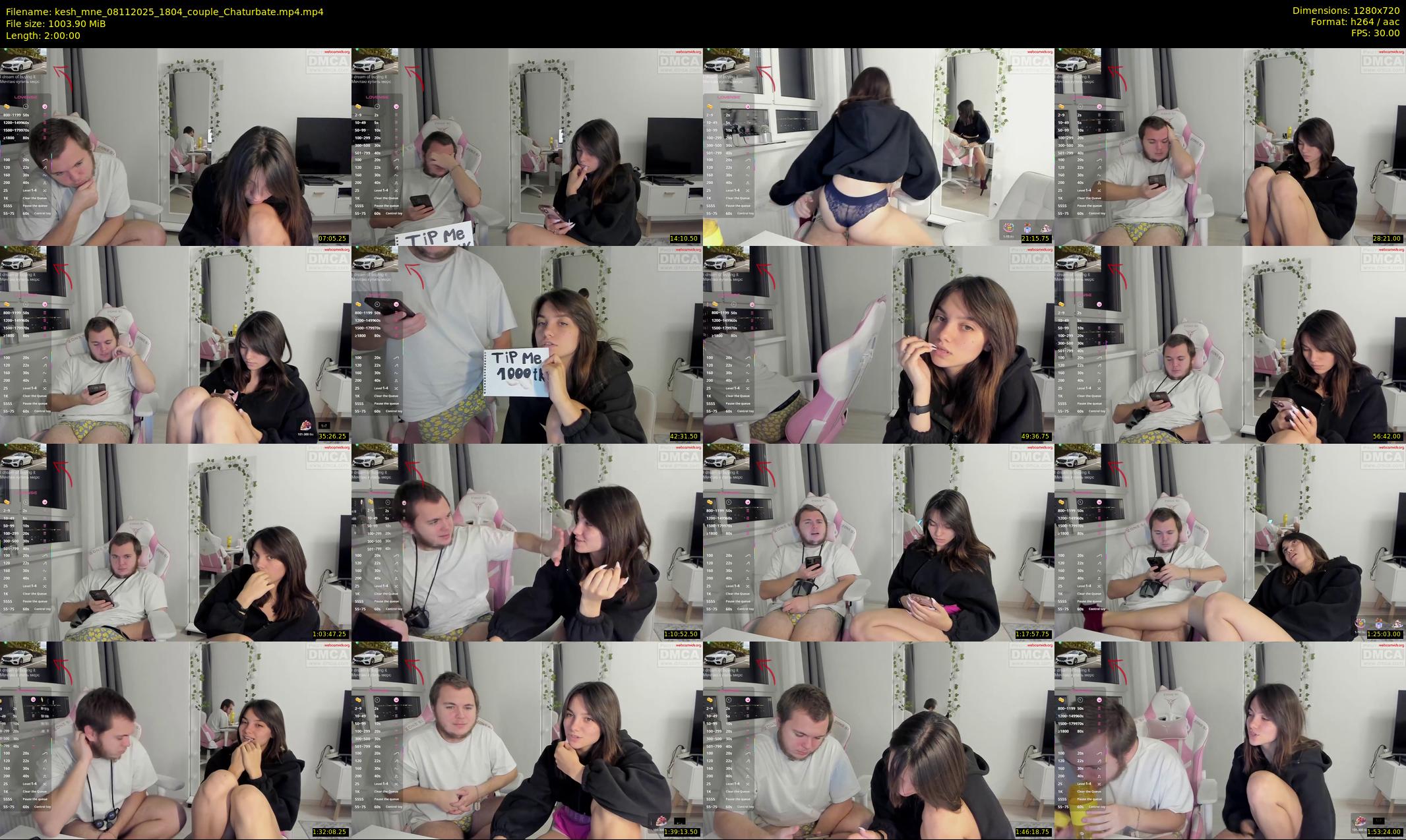 kesh_mne — 120 minute Chaturbate female cam show recording, 720p, Nov 8, 2025
