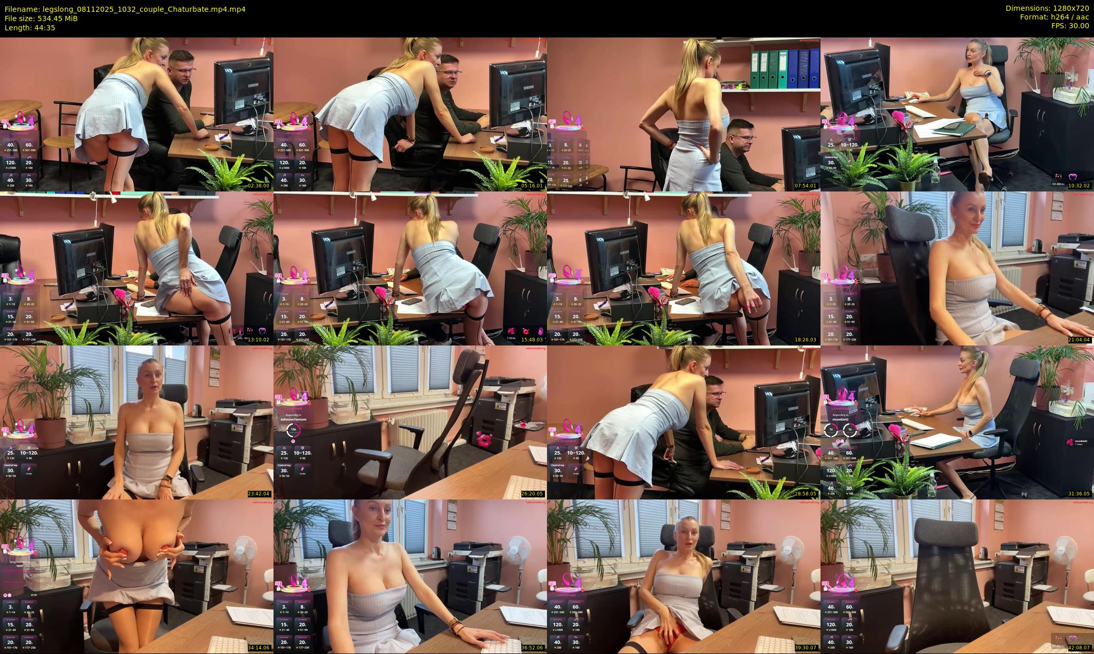 legslong — 45 minute Chaturbate couple cam show recording, 720p, Nov 8, 2025