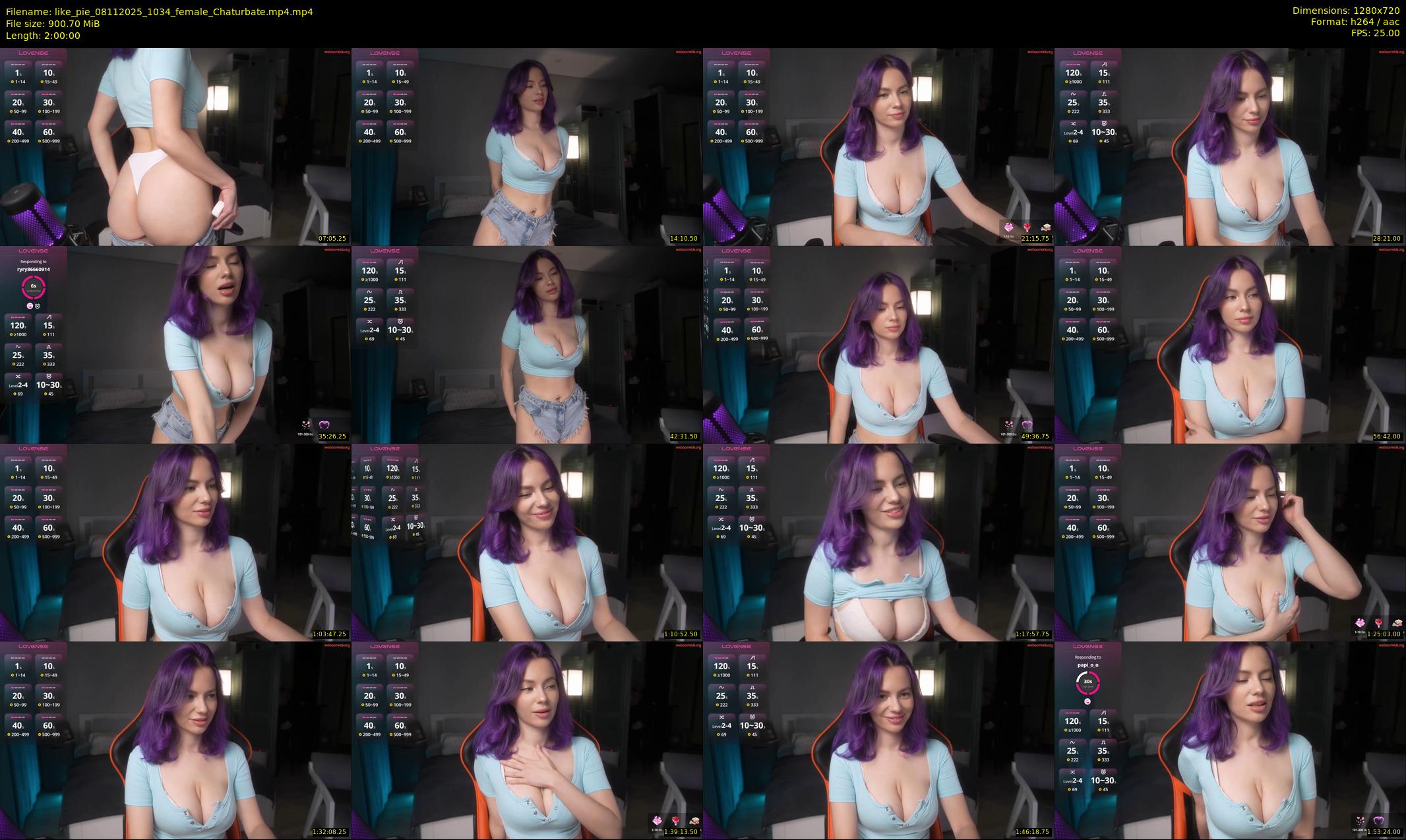 like_pie — 120 minute Chaturbate couple cam show recording, 720p, Nov 8, 2025