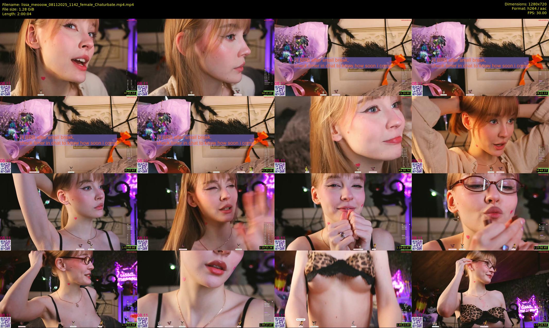 lissa_meooow — 121 minute Chaturbate female cam show recording, 720p, Nov 8, 2025