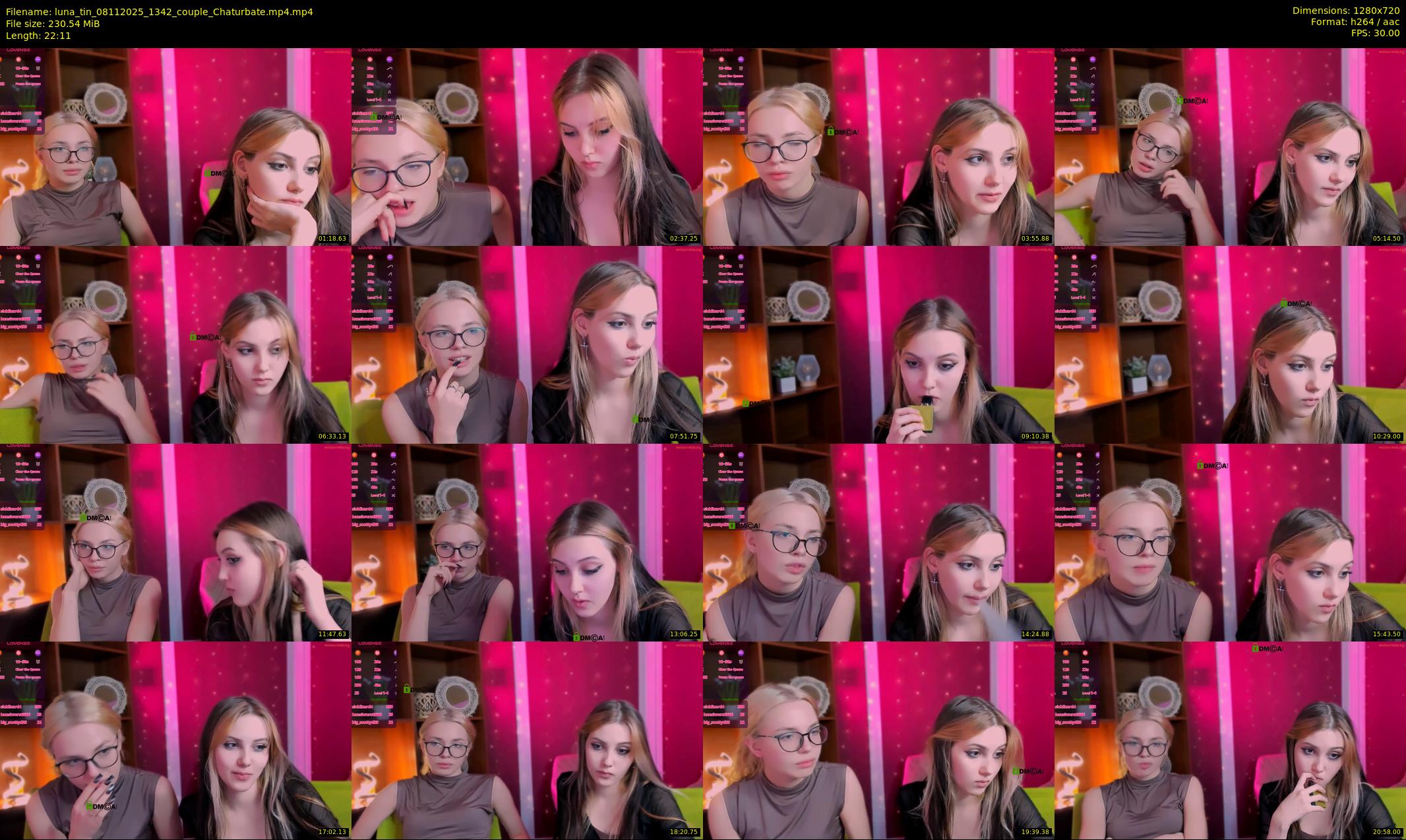 luna_tin — 23 minute Chaturbate couple cam show recording, 720p, Nov 8, 2025