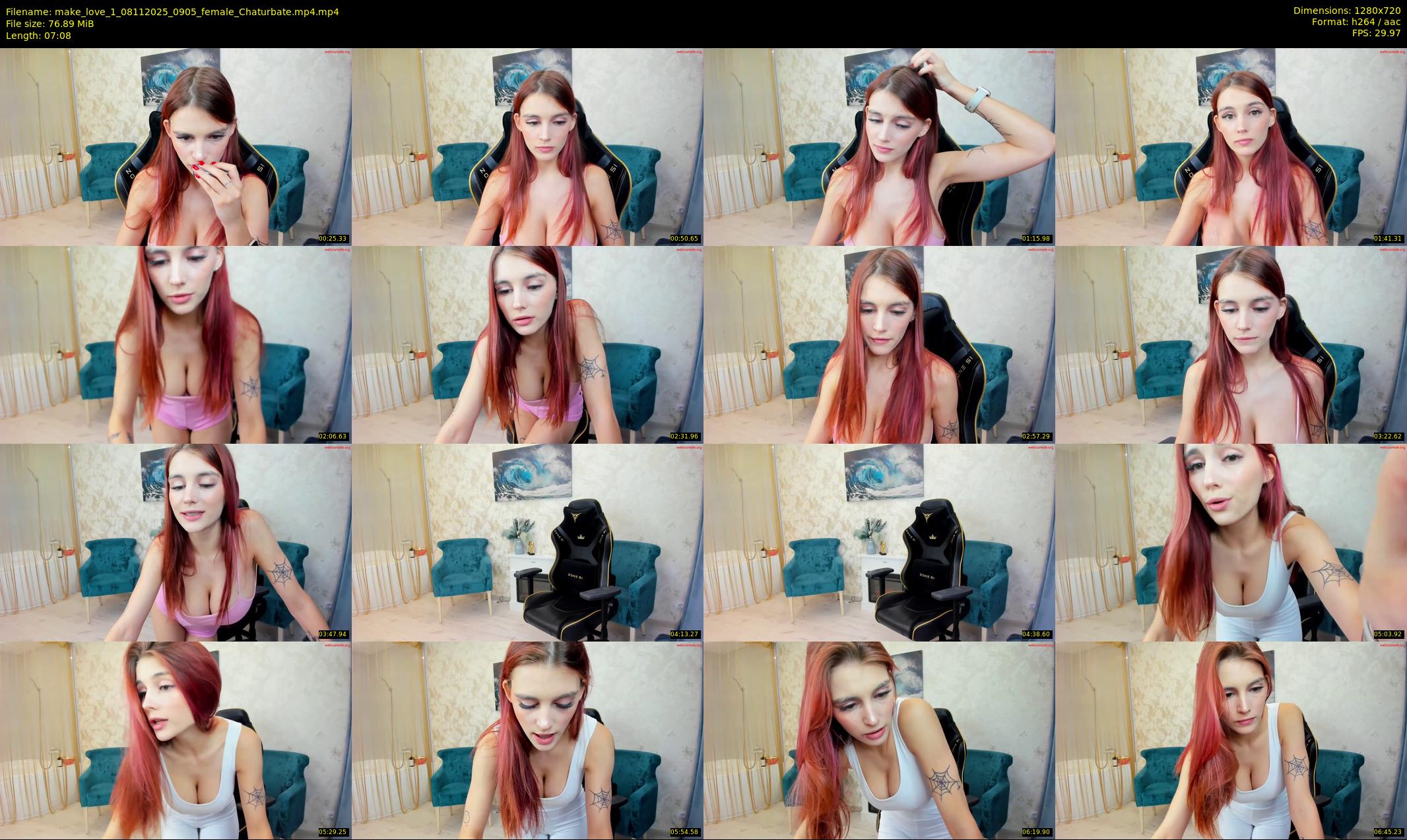 make_love_1 — 8 minute Chaturbate female cam show recording, 720p, Nov 8, 2025