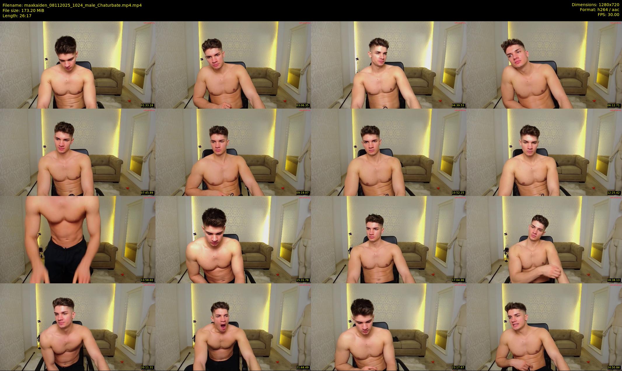maxkaiden — 27 minute Chaturbate male cam show recording, 720p, Nov 8, 2025