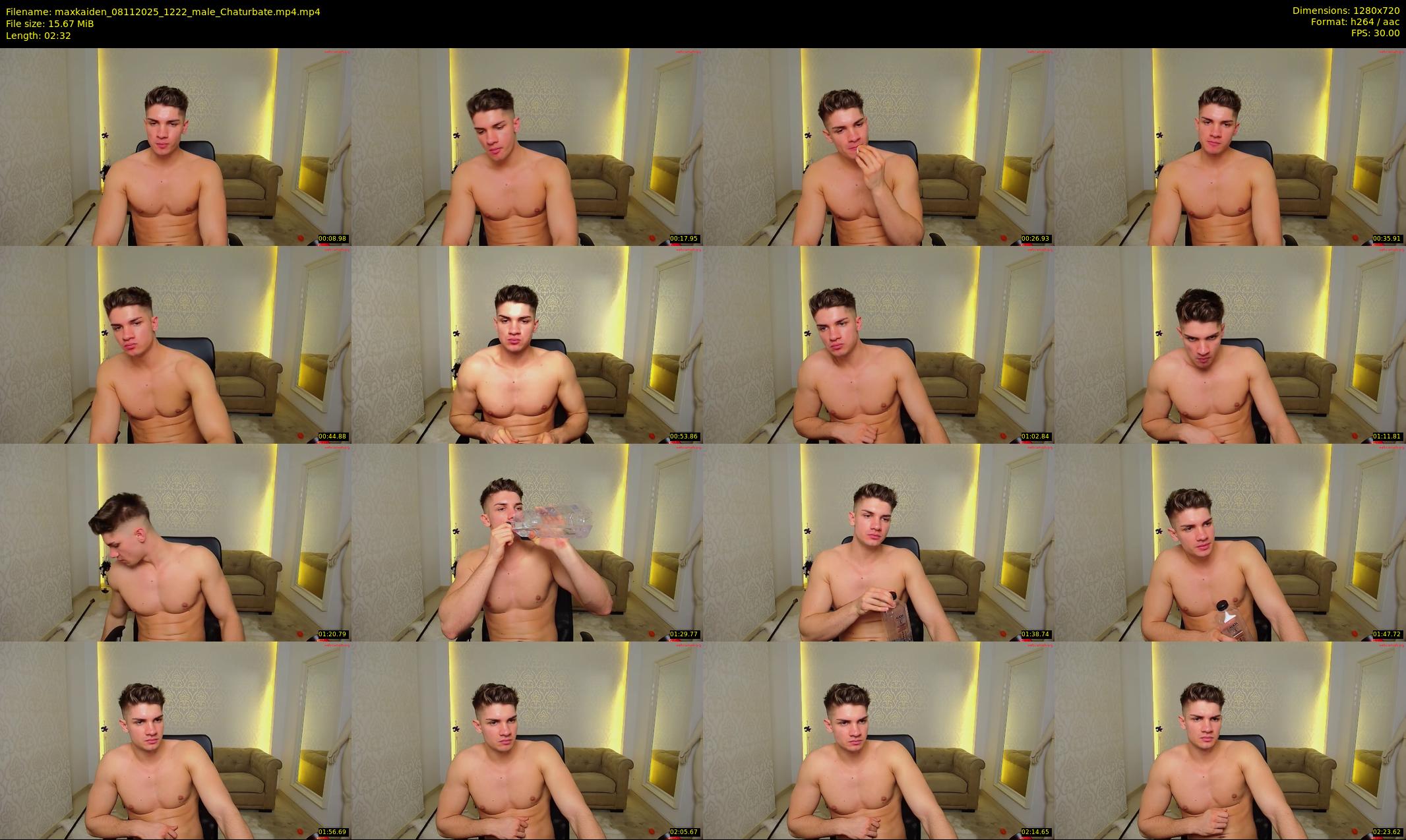 maxkaiden — 3 minute Chaturbate male cam show recording, 720p, Nov 8, 2025