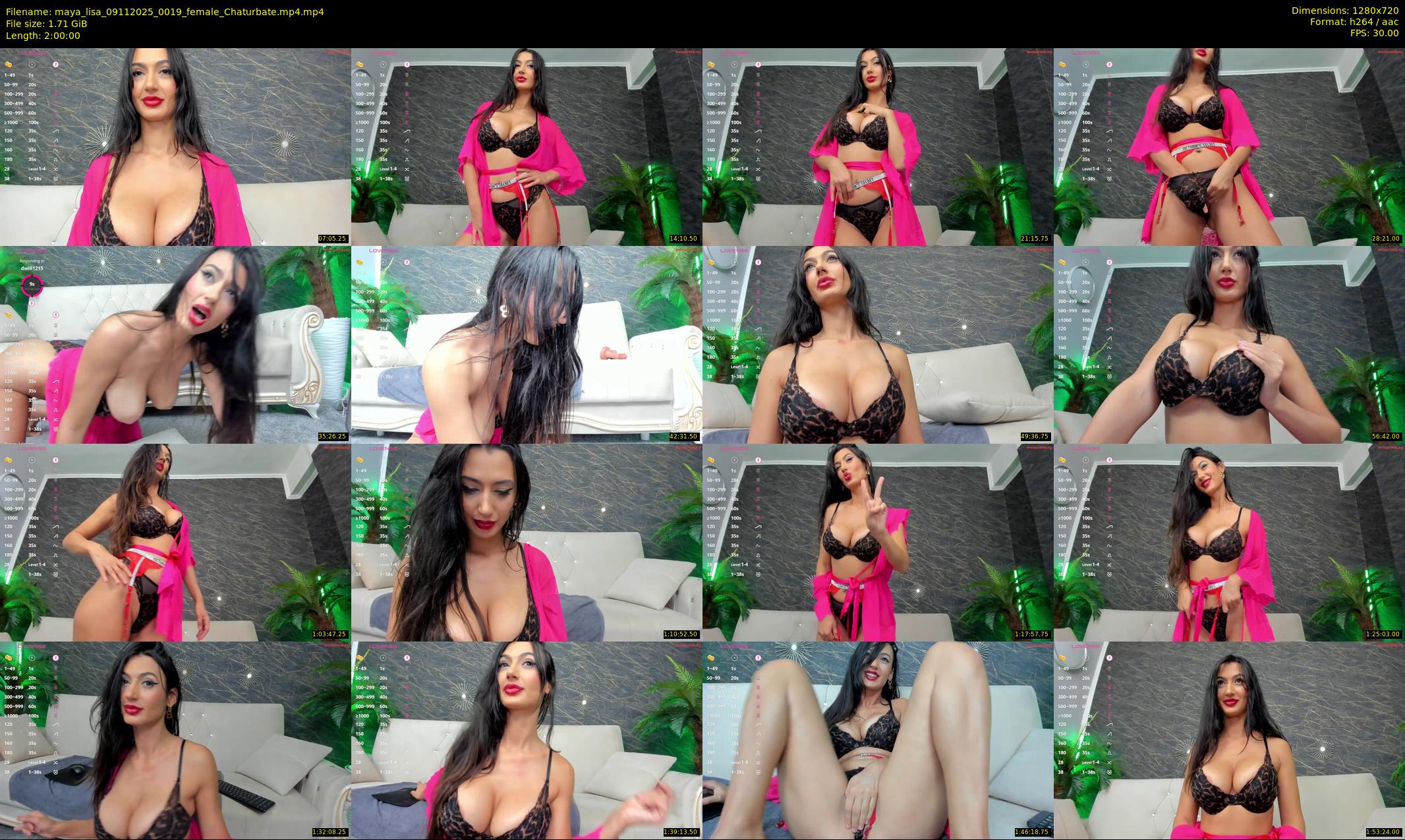 maya_lisa — 120 minute Chaturbate female cam show recording, 720p, Nov 9, 2025
