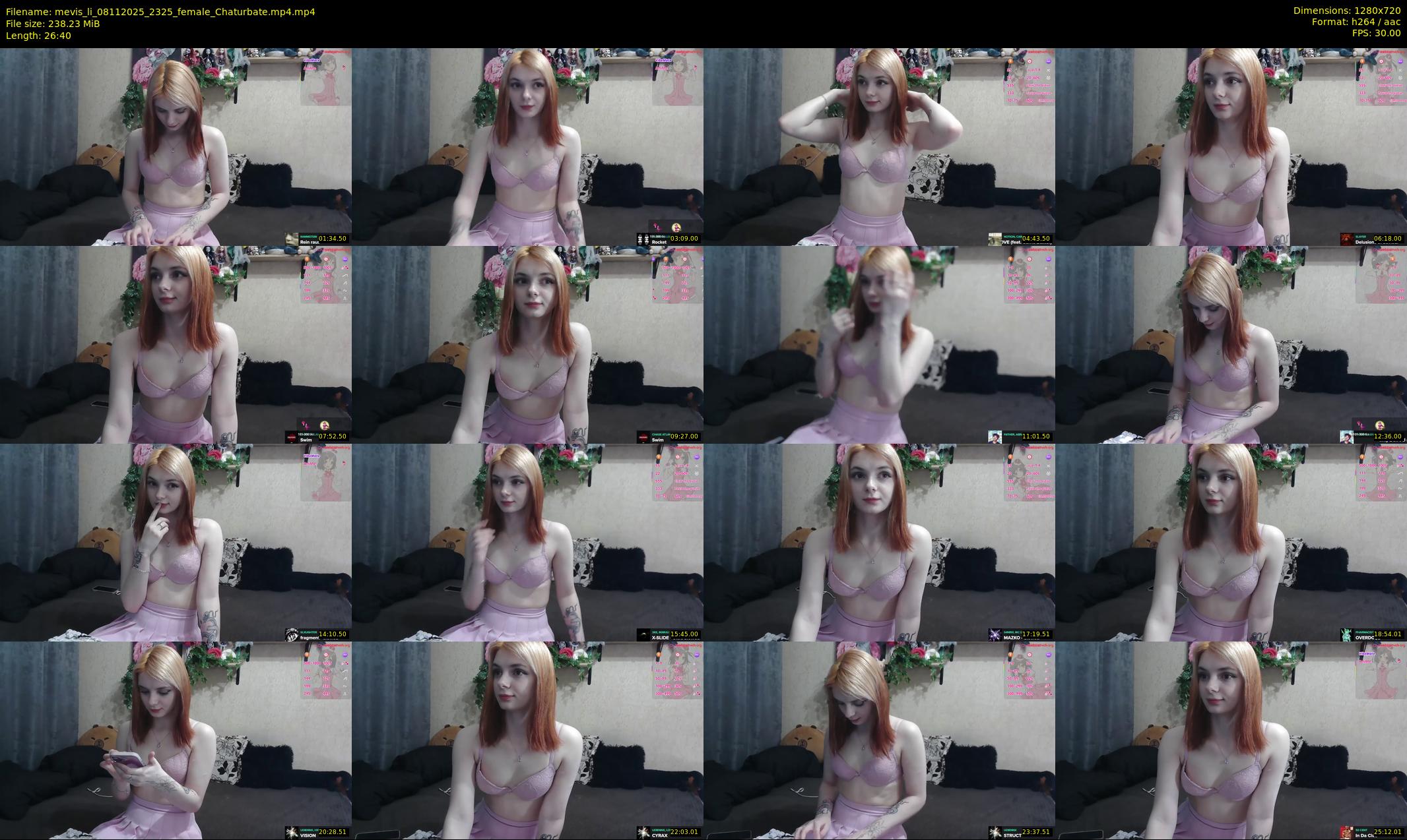 mevis_li — 27 minute Chaturbate female cam show recording, 720p, Nov 8, 2025