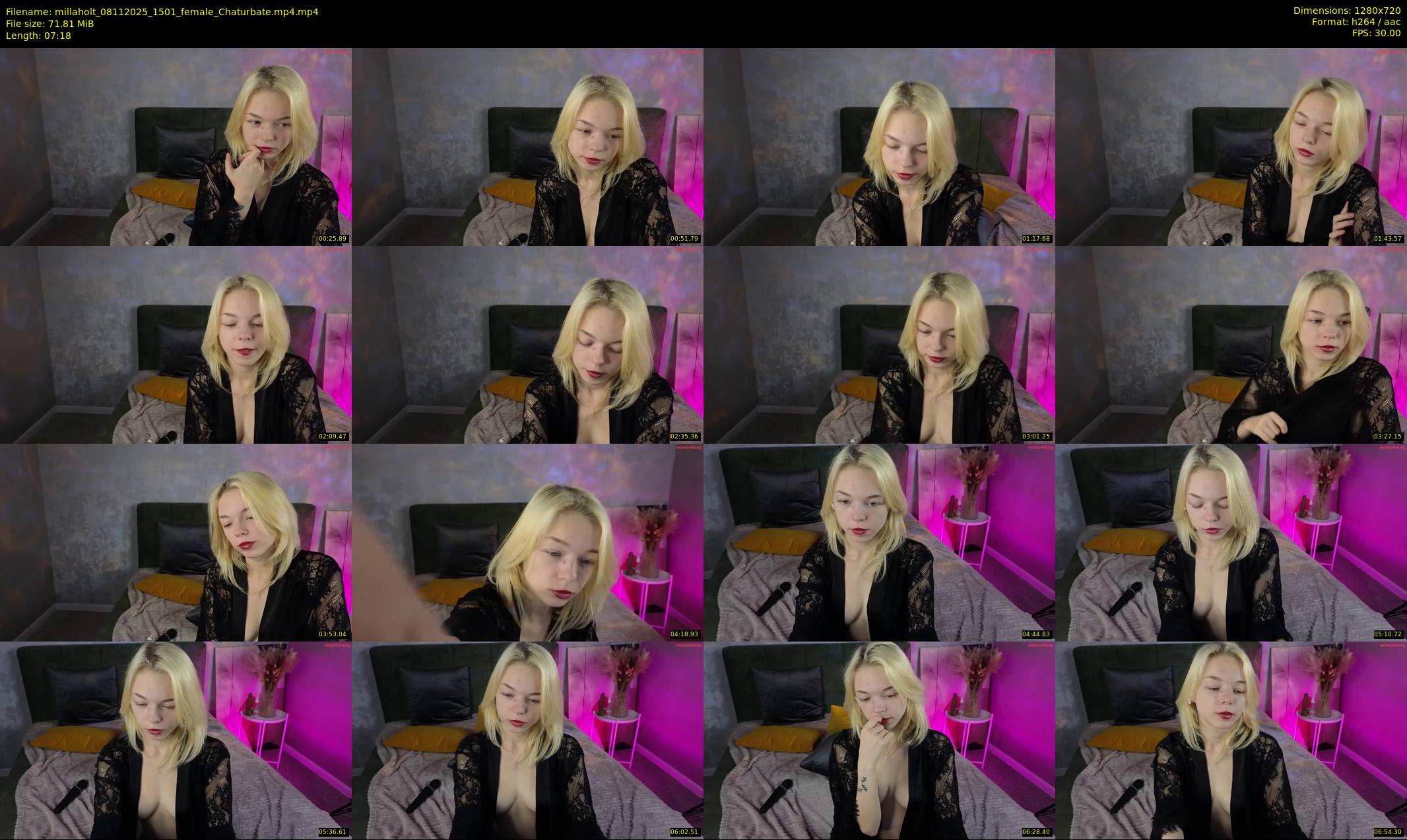 millaholt — 8 minute Chaturbate female cam show recording, 720p, Nov 8, 2025