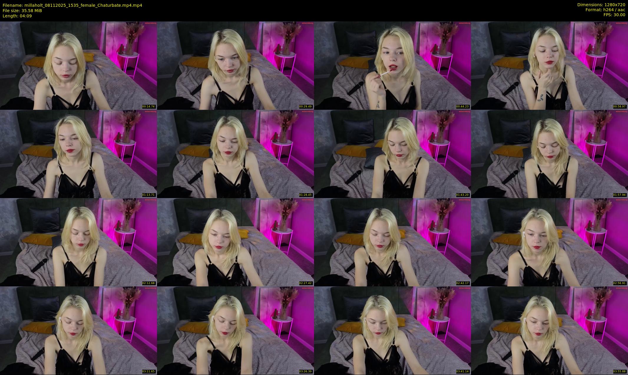 millaholt — 5 minute Chaturbate female cam show recording, 720p, Nov 8, 2025