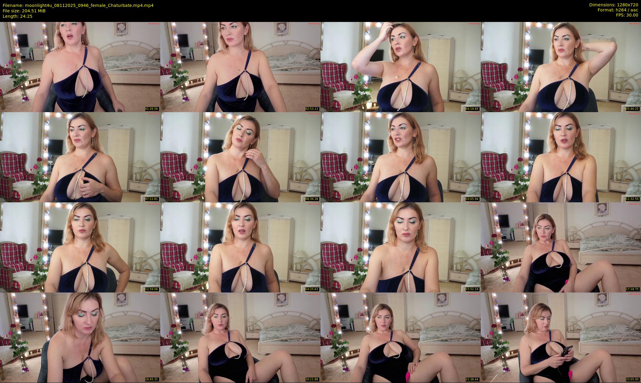 moonlight4u — 25 minute Chaturbate female cam show recording, 720p, Nov 8, 2025