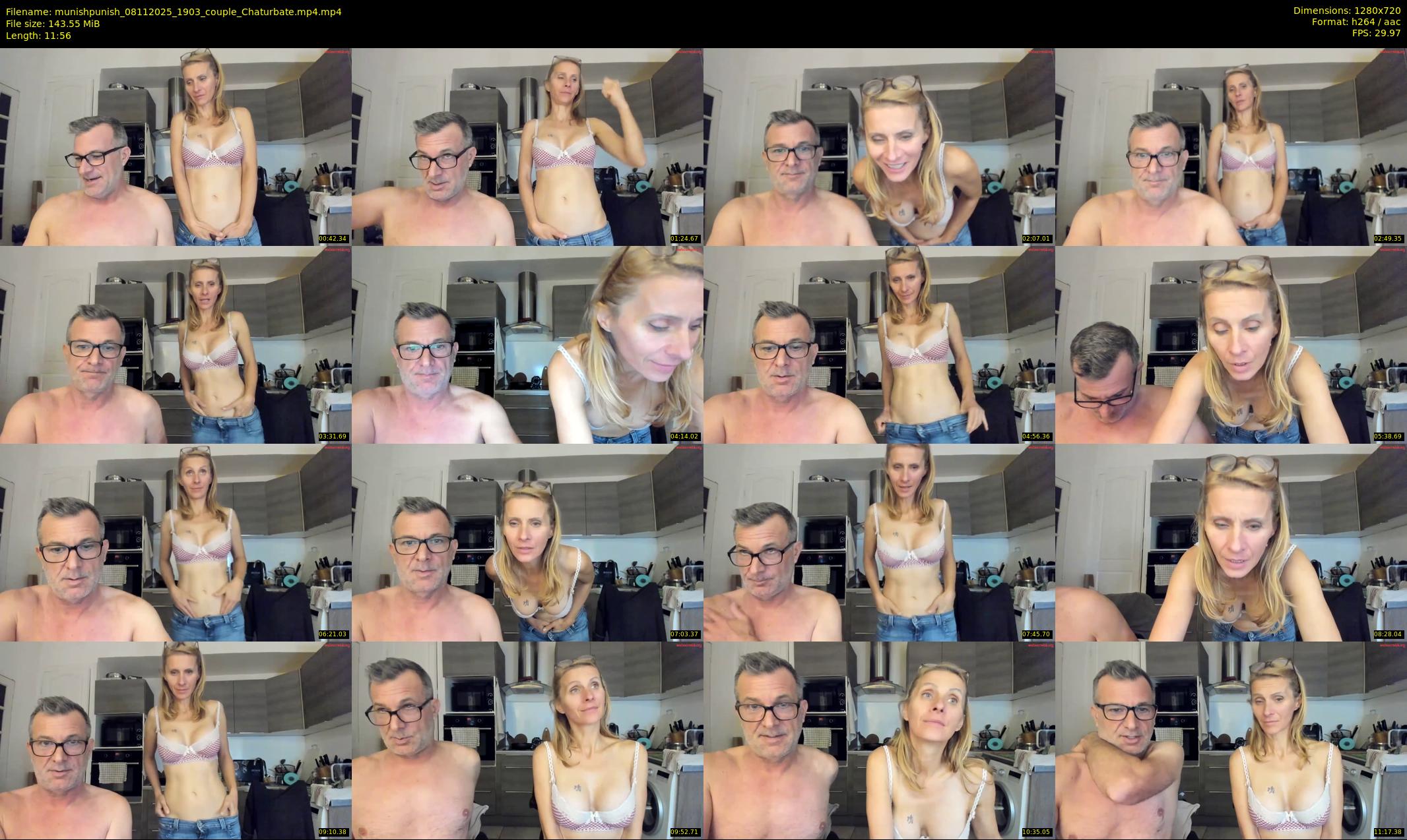 munishpunish — 12 minute Chaturbate couple cam show recording, 720p, Nov 8, 2025