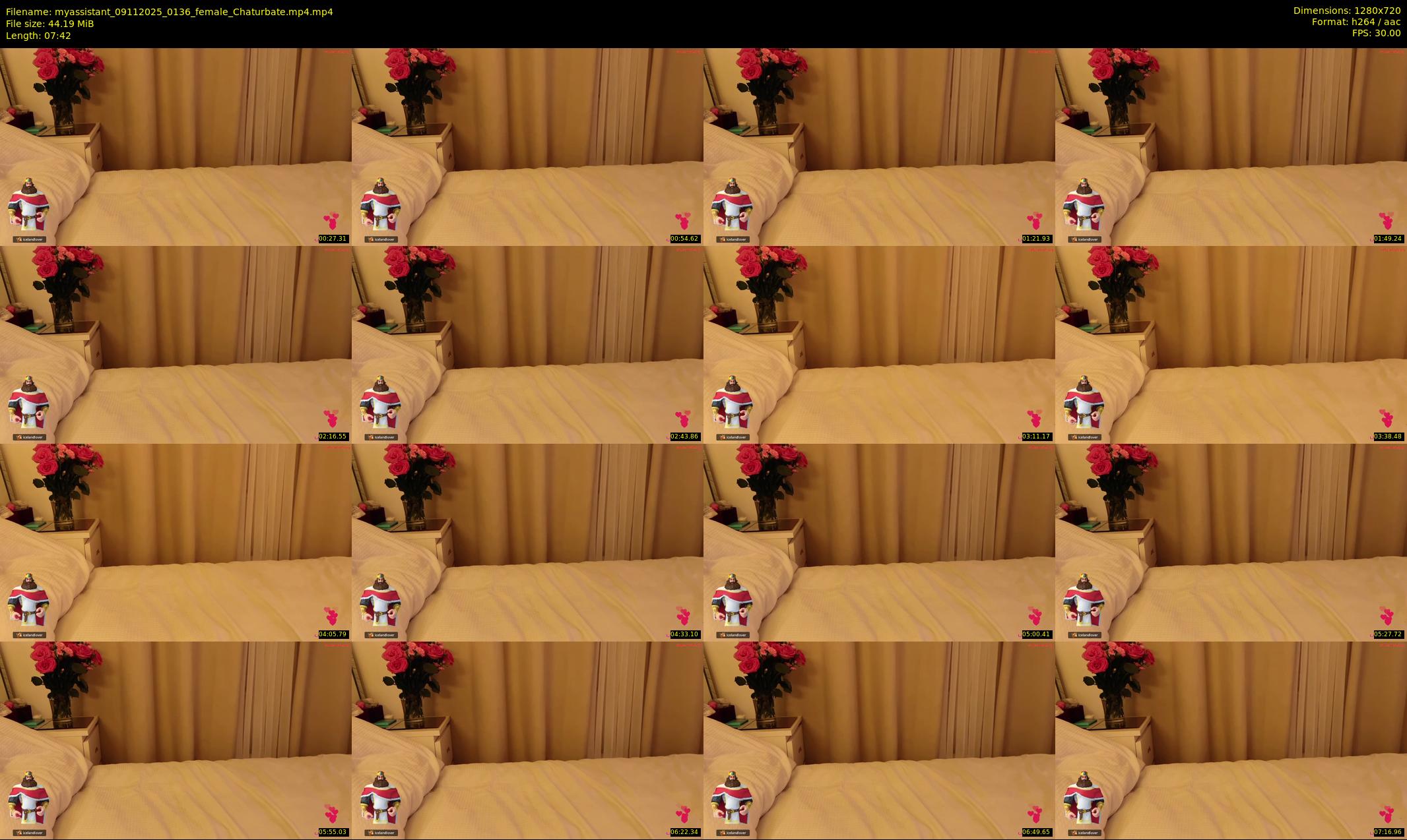 myassistant — 8 minute Chaturbate female cam show recording, 720p, Nov 9, 2025
