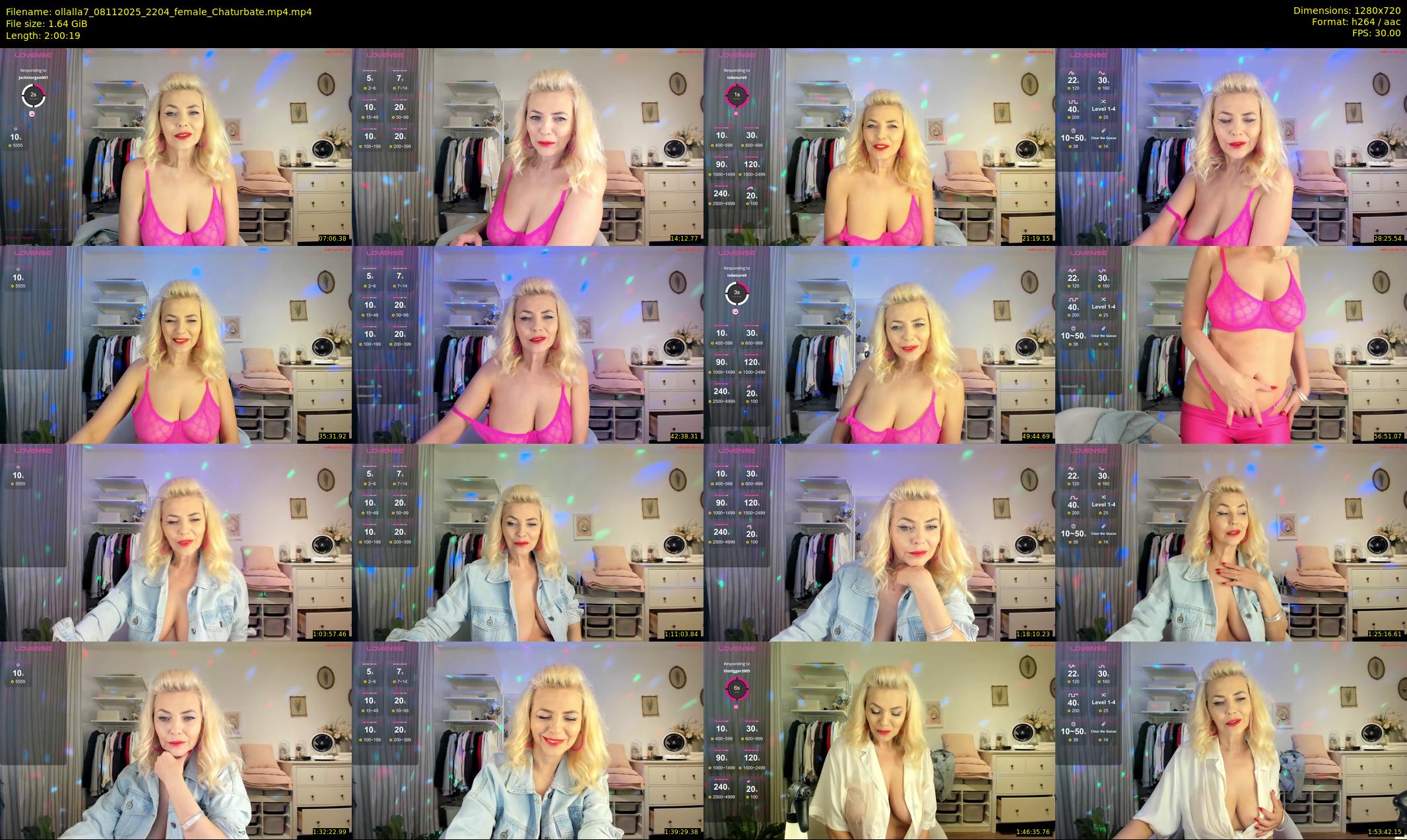 ollalla7 — 121 minute Chaturbate female cam show recording, 720p, Nov 8, 2025