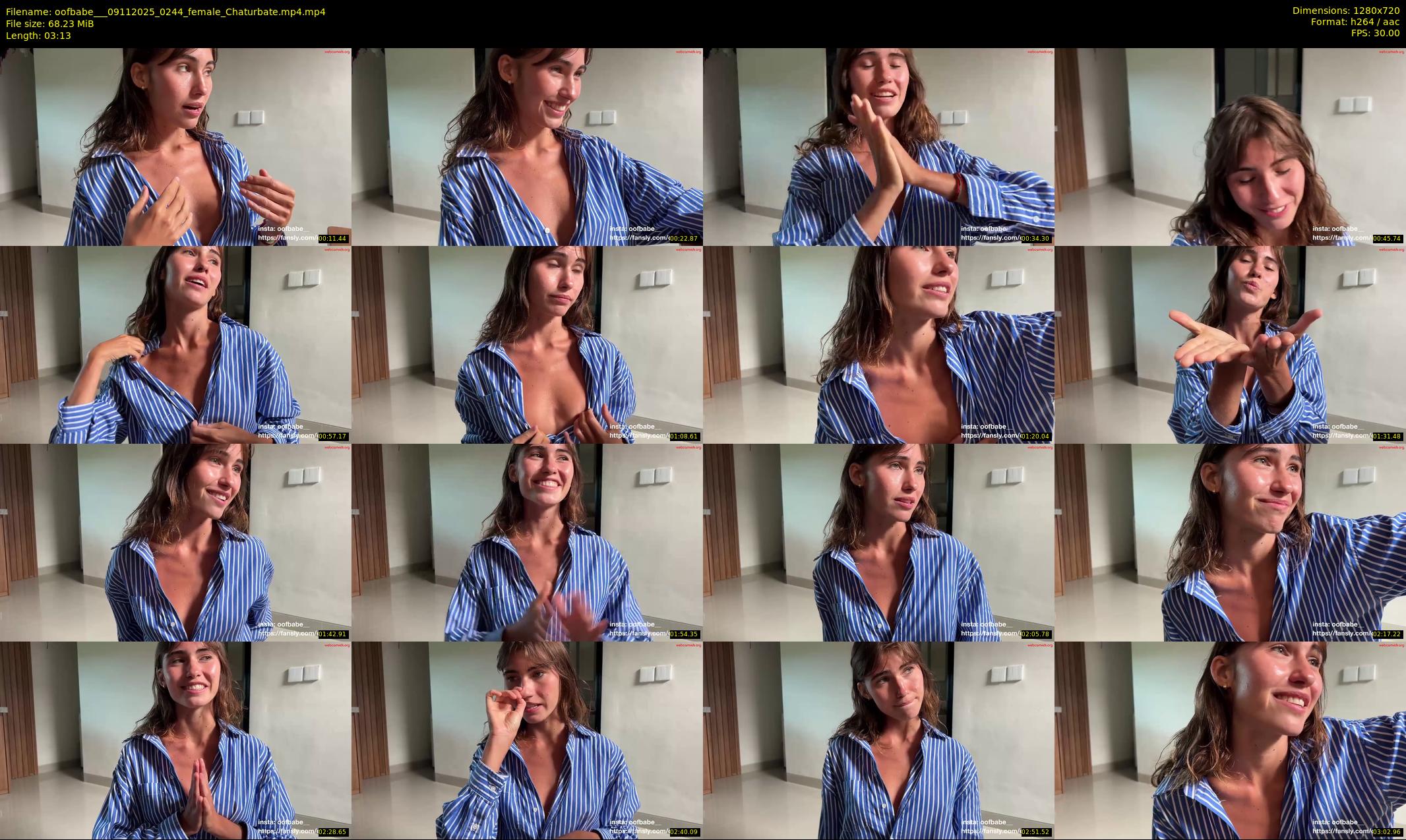 oofbabe__ — 4 minute Chaturbate female cam show recording, 720p, Nov 9, 2025