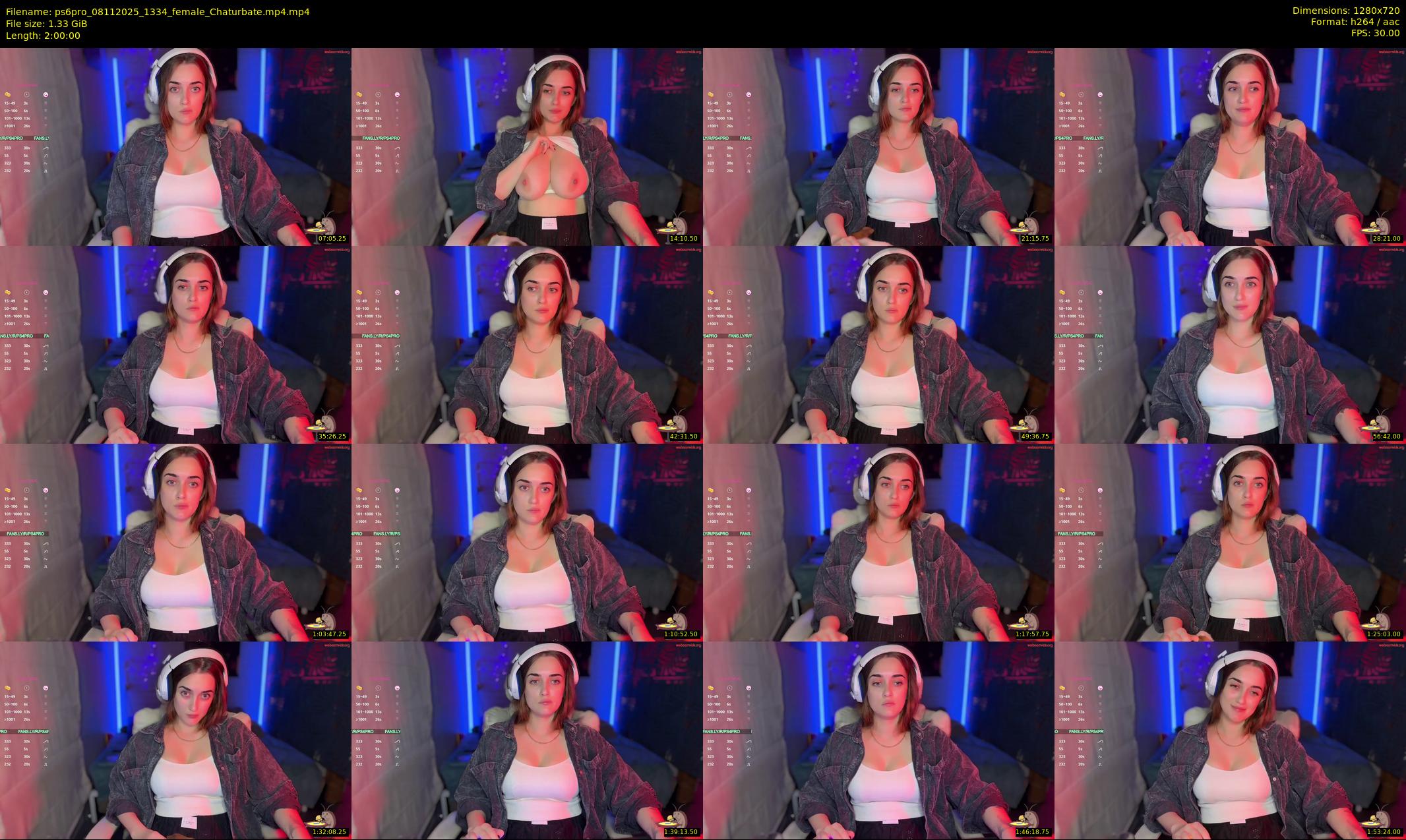 ps6pro — 120 minute Chaturbate female cam show recording, 720p, Nov 8, 2025