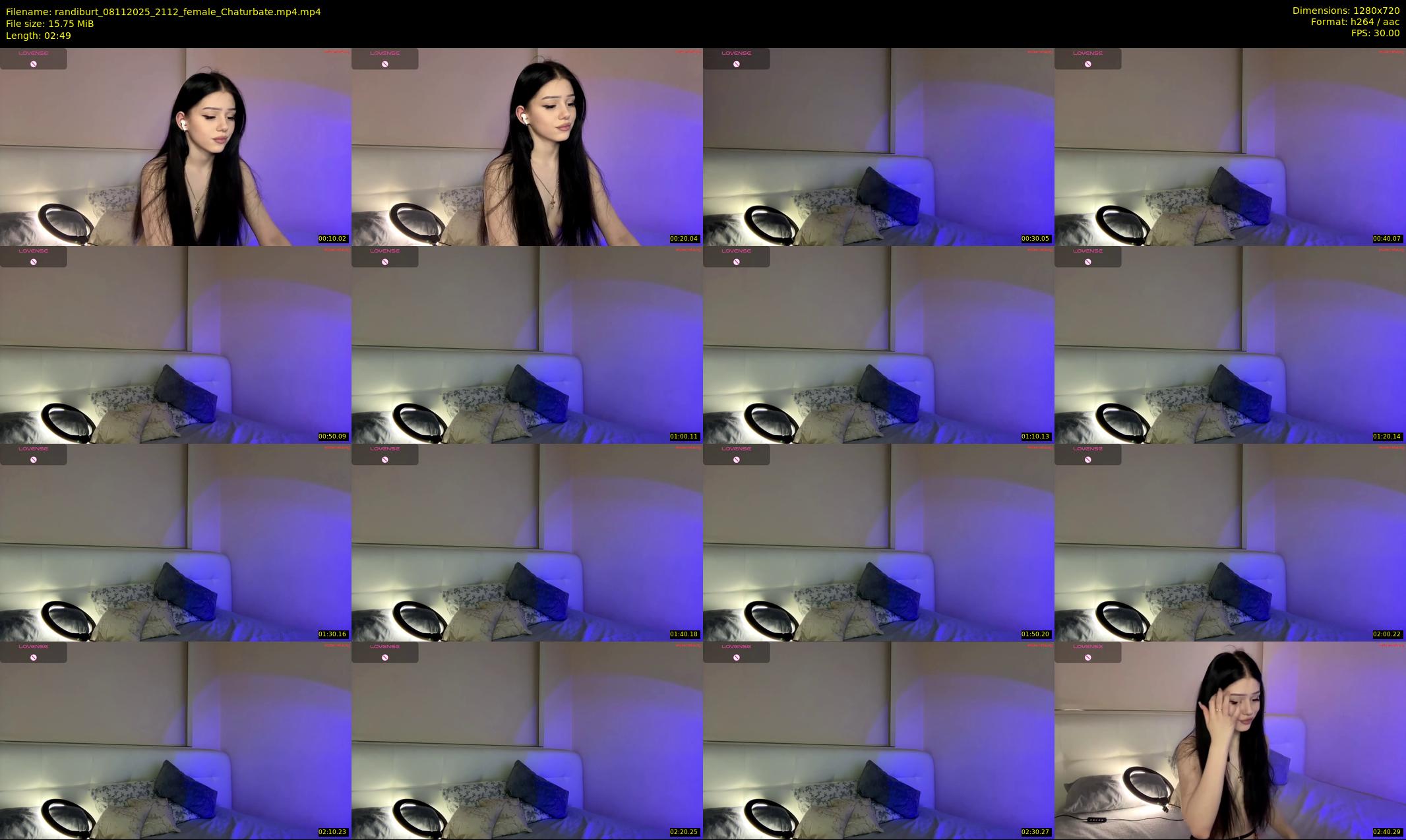 randiburt — 3 minute Chaturbate female cam show recording, 720p, Nov 8, 2025
