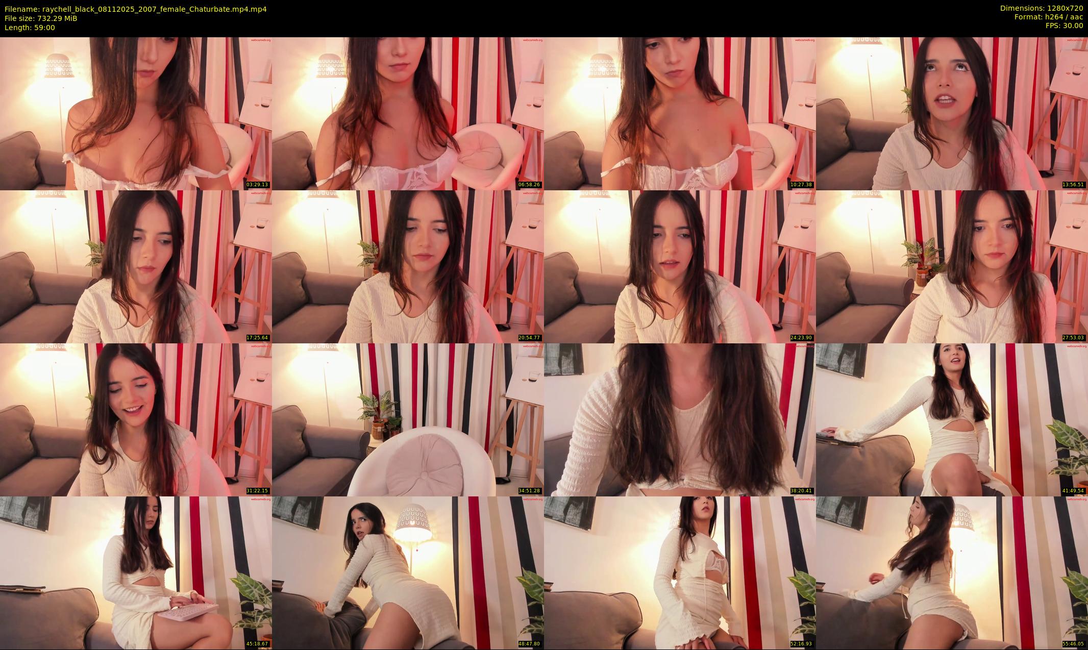 raychell_black — 59 minute Chaturbate female cam show recording, 720p, Nov 8, 2025