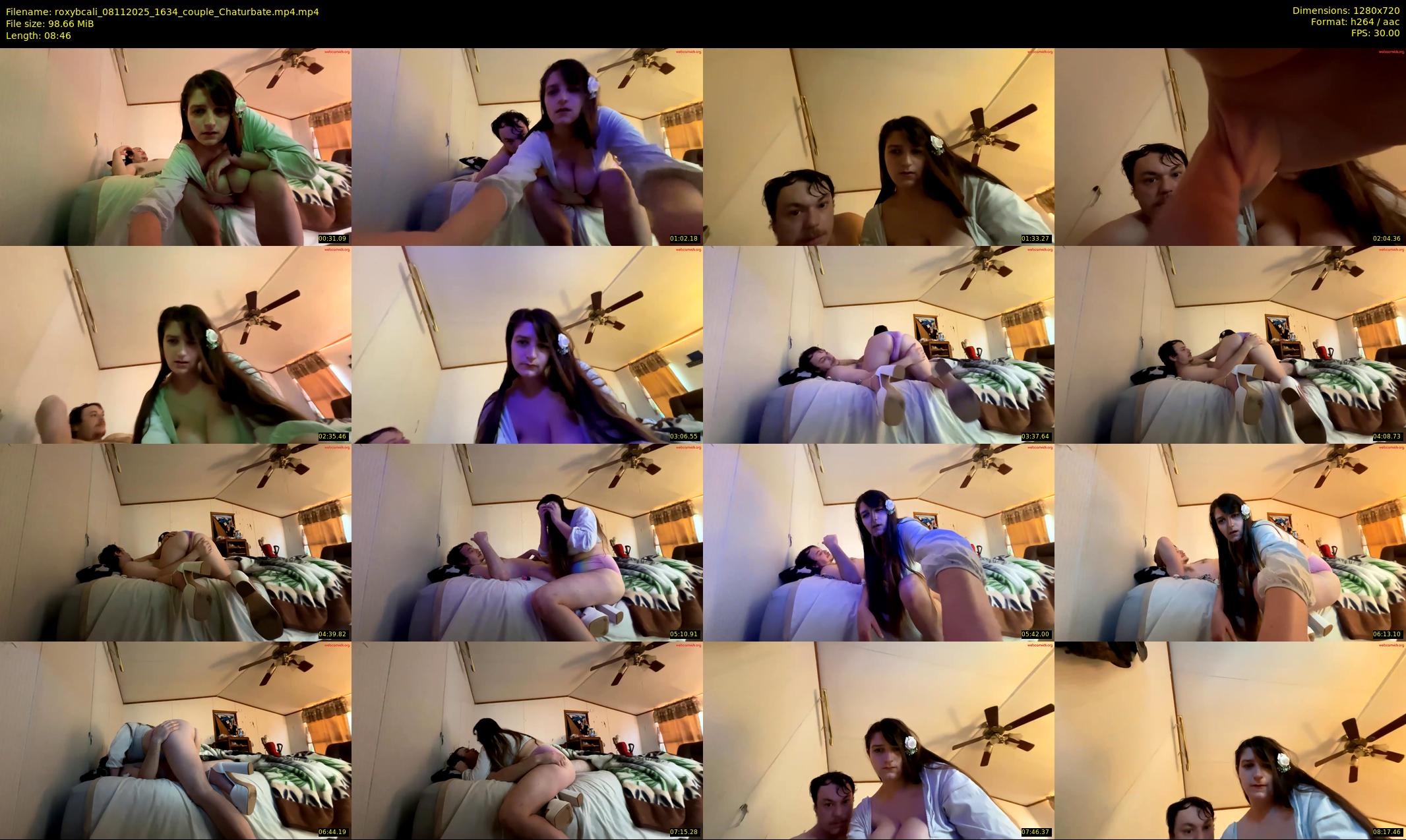 roxybcali — 9 minute Chaturbate couple cam show recording, 720p, Nov 8, 2025
