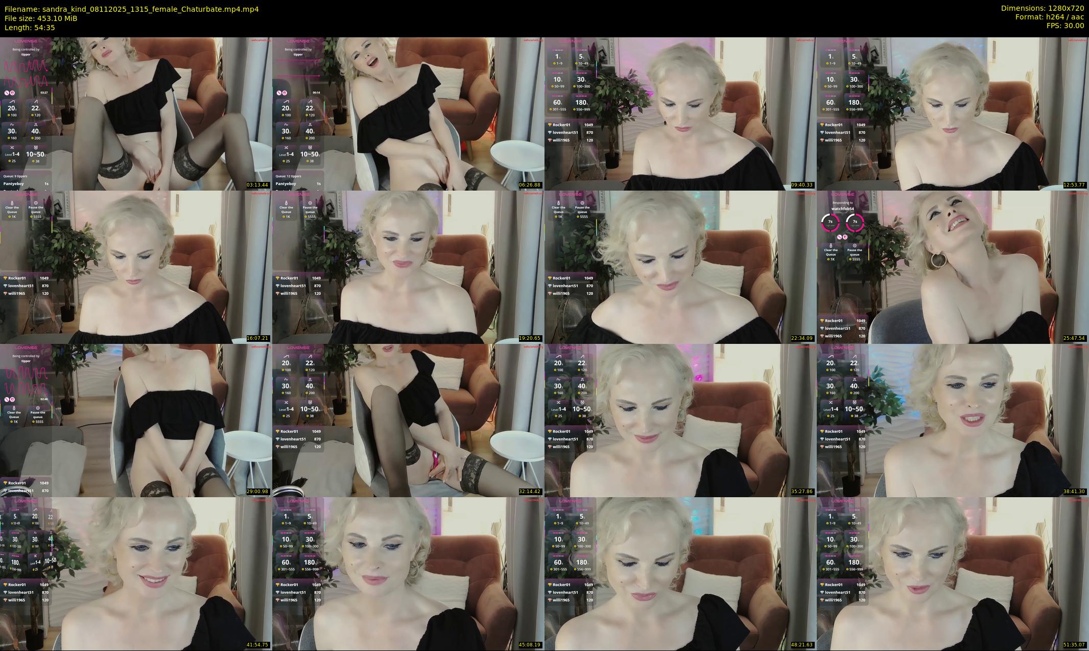 sandra_kind — 55 minute Chaturbate female cam show recording, 720p, Nov 8, 2025