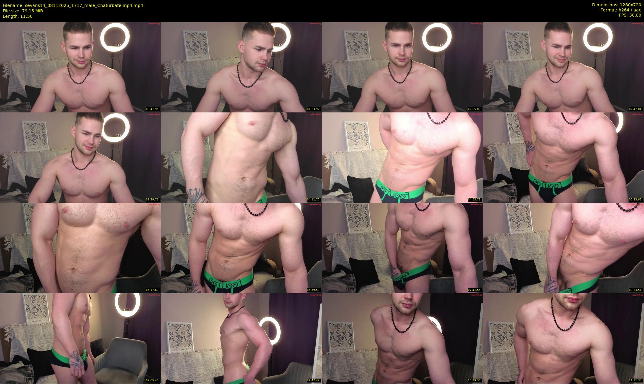 sevans14 — 12 minute Chaturbate male cam show recording, 720p, Nov 8, 2025