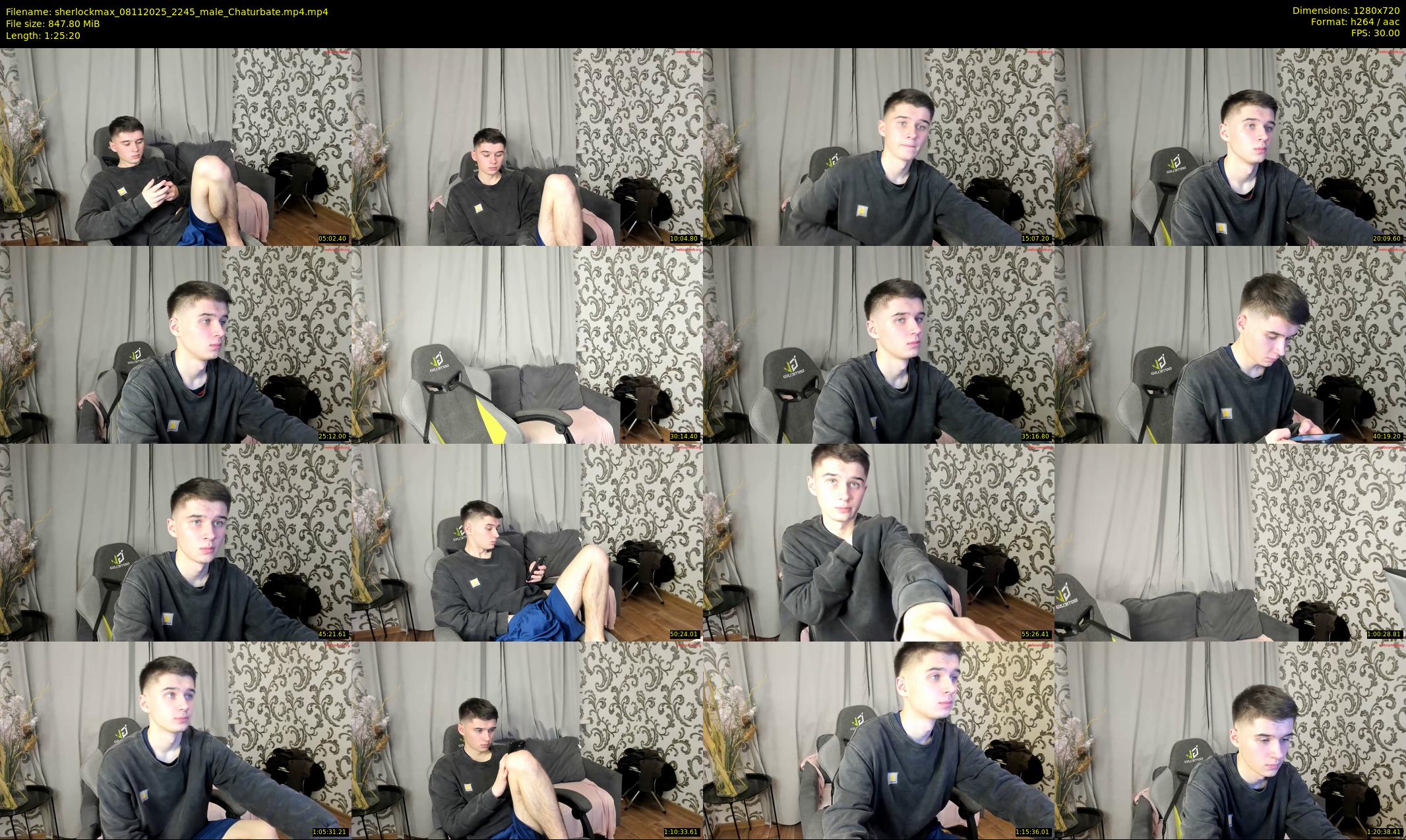 sherlockmax — 86 minute Chaturbate male cam show recording, 720p, Nov 8, 2025