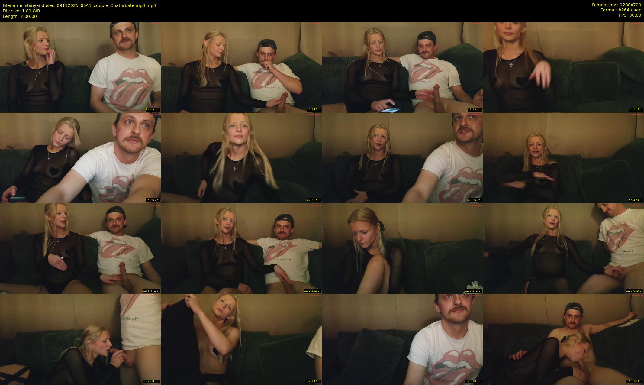 shinyandused — 120 minute Chaturbate couple cam show recording, 720p, Nov 9, 2025