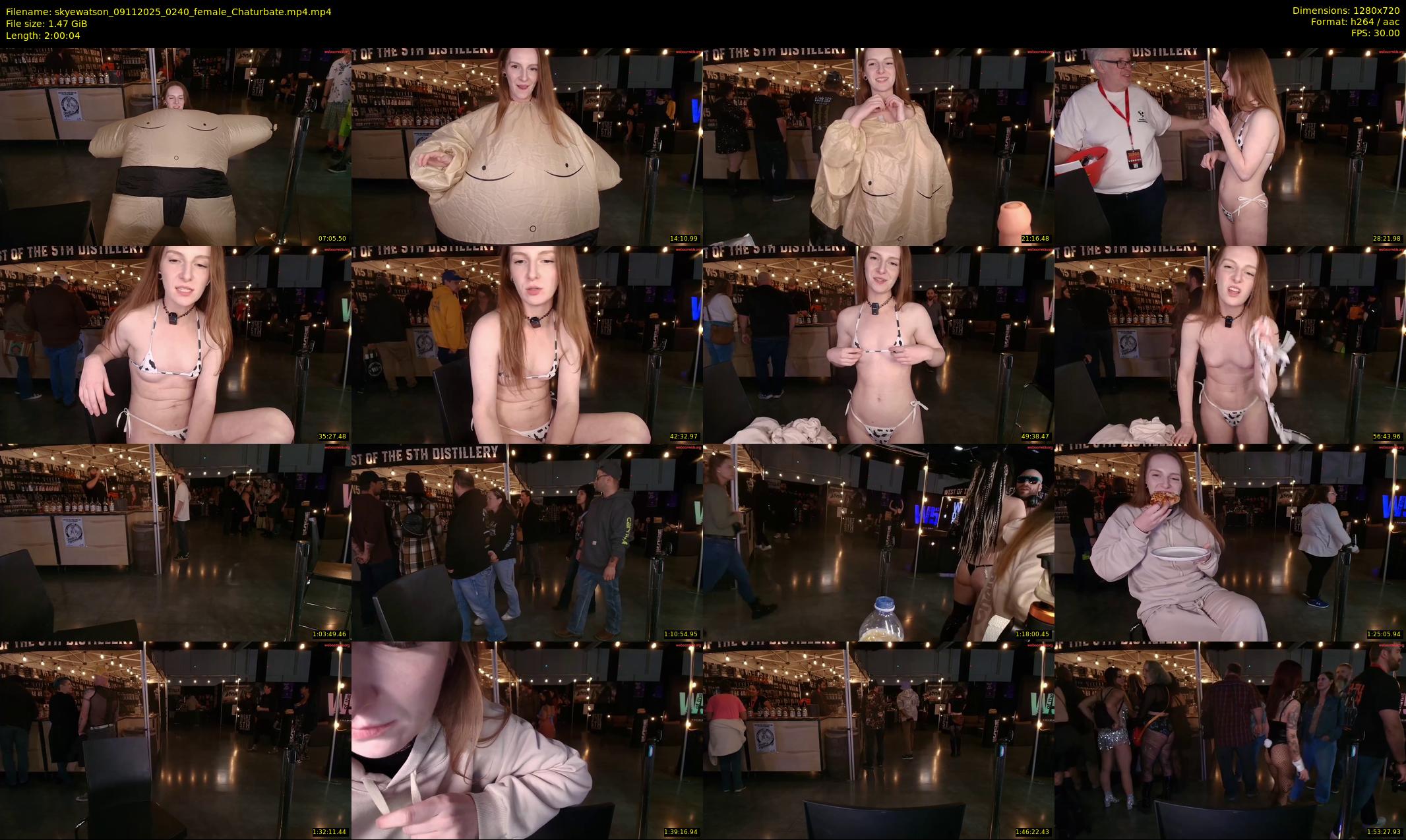 skyewatson — 121 minute Chaturbate female cam show recording, 720p, Nov 9, 2025