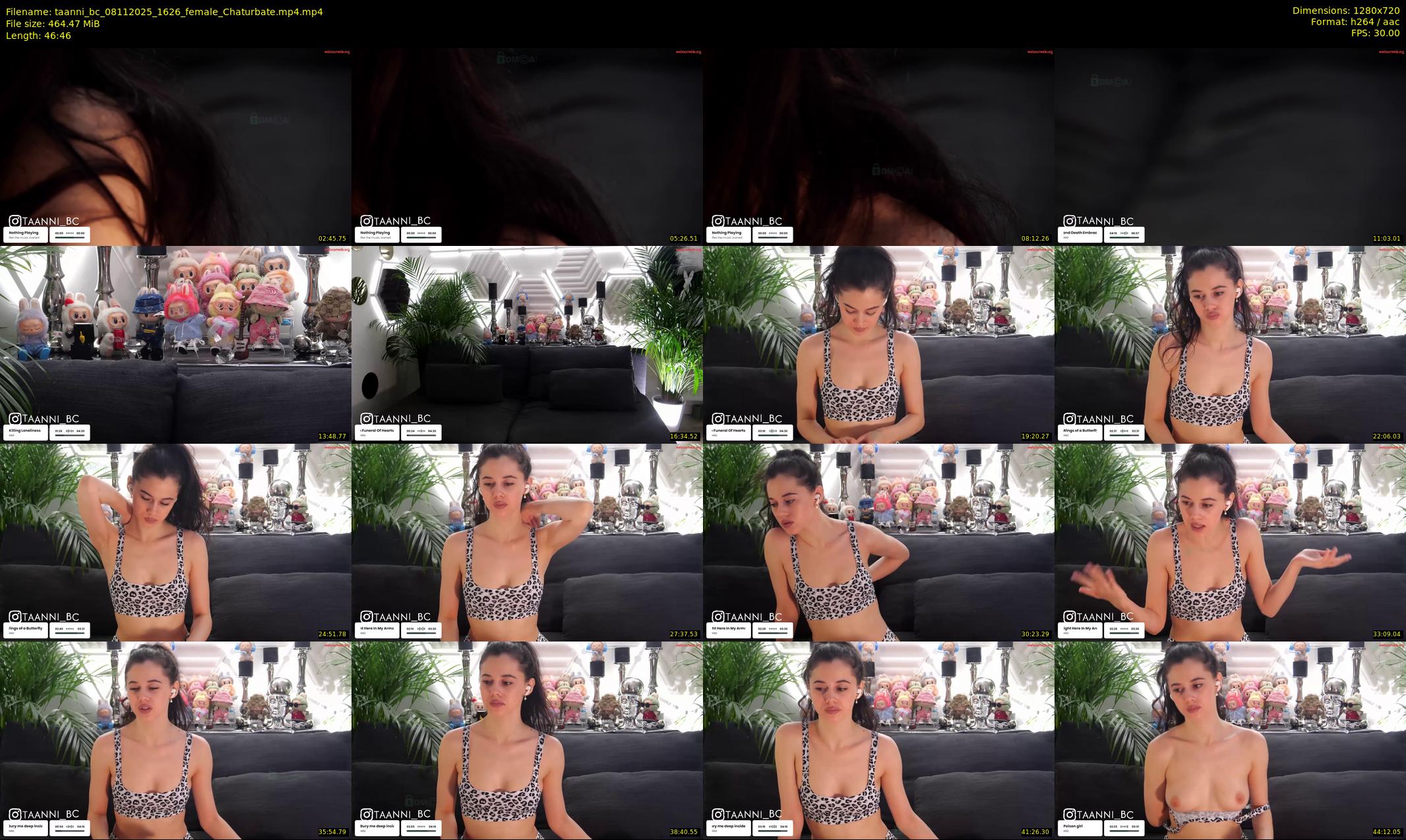taanni_bc — 47 minute Chaturbate female cam show recording, 720p, Nov 8, 2025