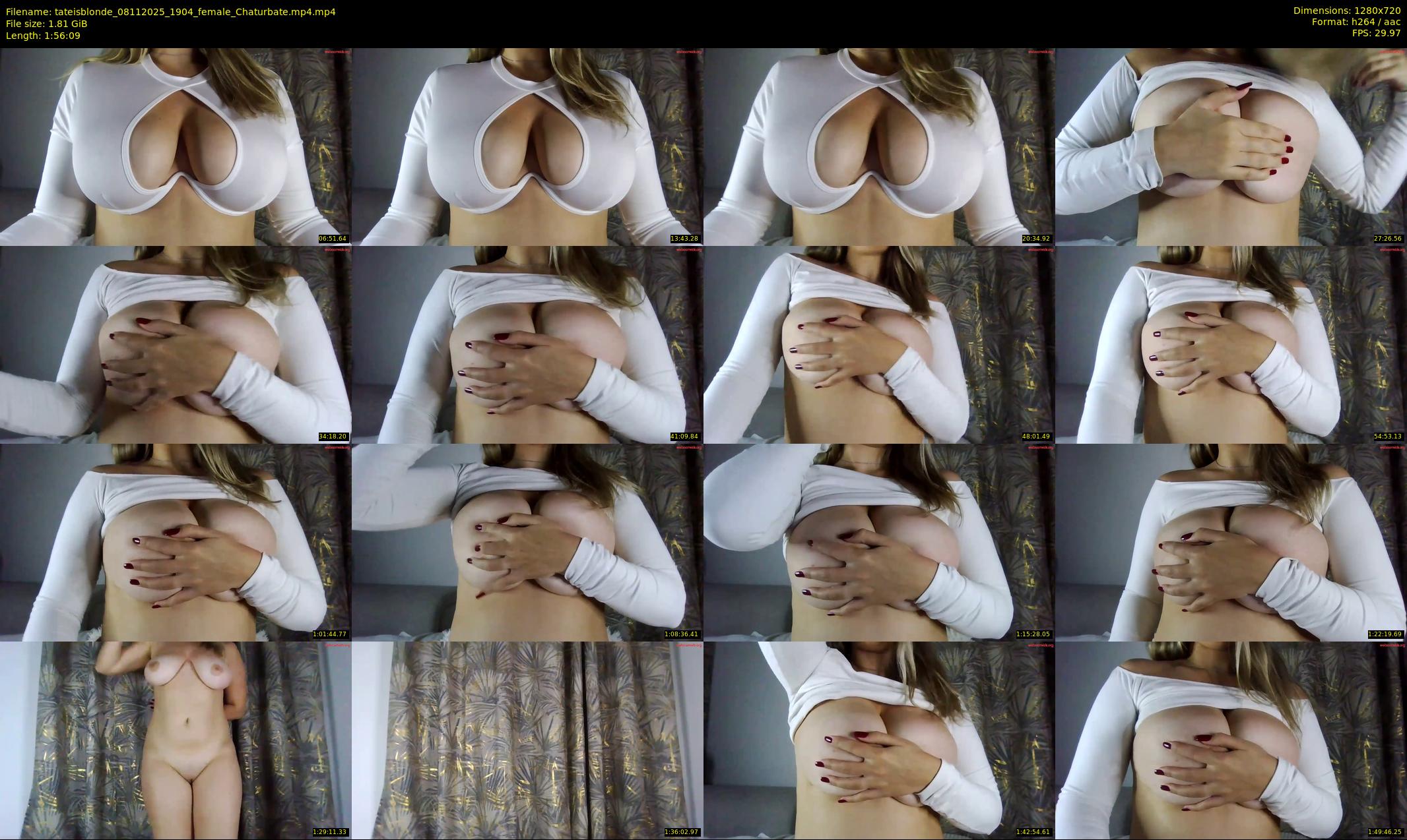 tateisblonde — 117 minute Chaturbate female cam show recording, 720p, Nov 8, 2025