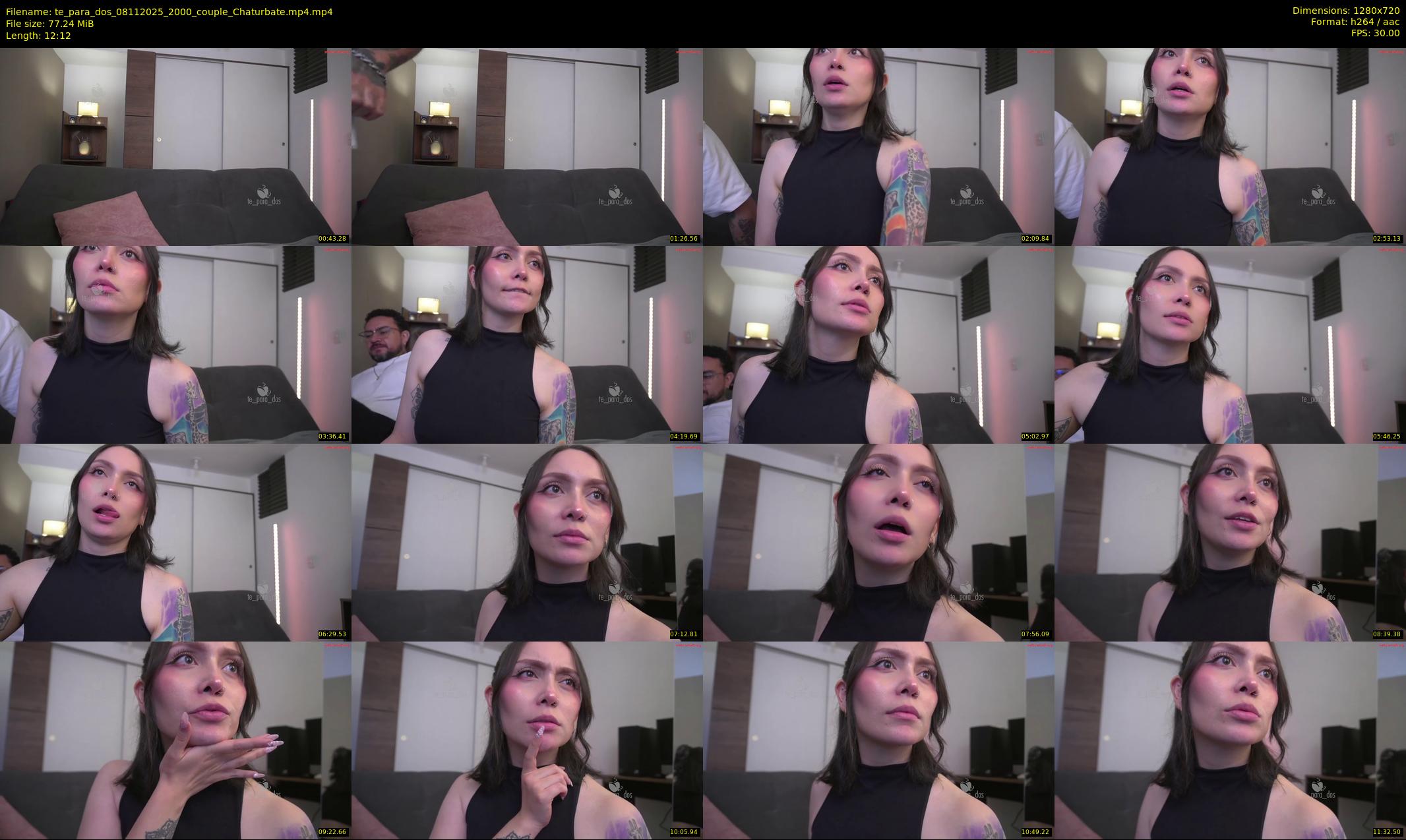 te_para_dos — 13 minute Chaturbate couple cam show recording, 720p, Nov 8, 2025