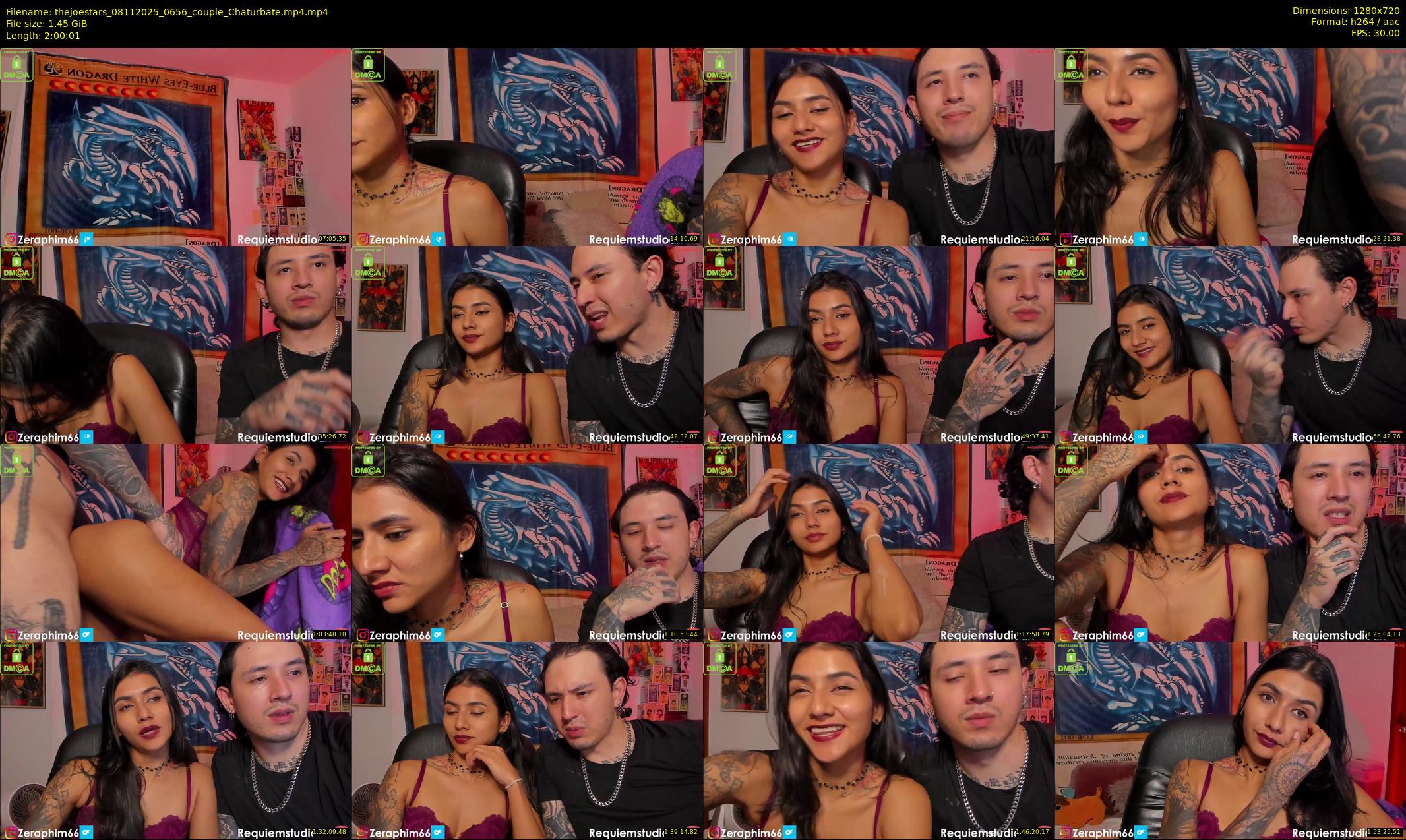thejoestars — 121 minute Chaturbate couple cam show recording, 720p, Nov 8, 2025