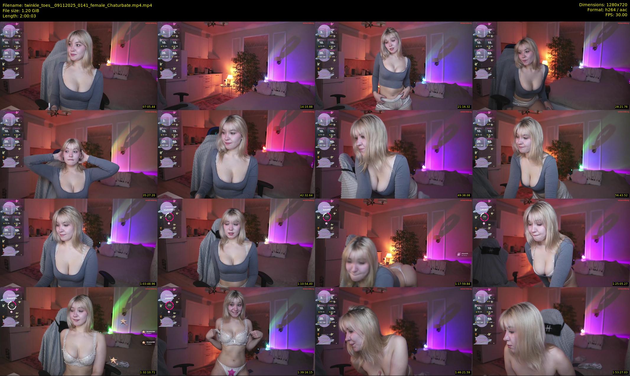 twinkle_toes_ — 121 minute Chaturbate female cam show recording, 720p, Nov 9, 2025