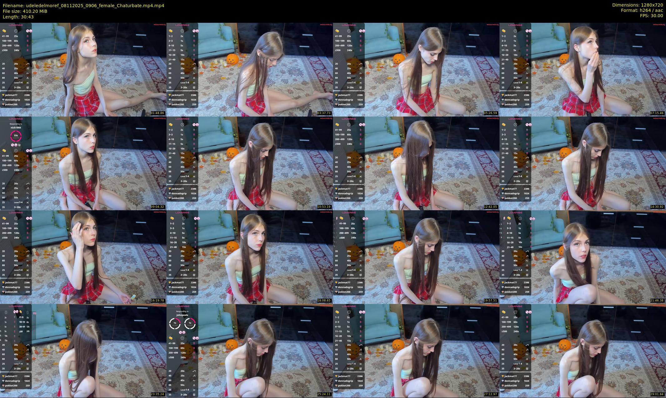 udeledelmoref — 31 minute Chaturbate female cam show recording, 720p, Nov 8, 2025