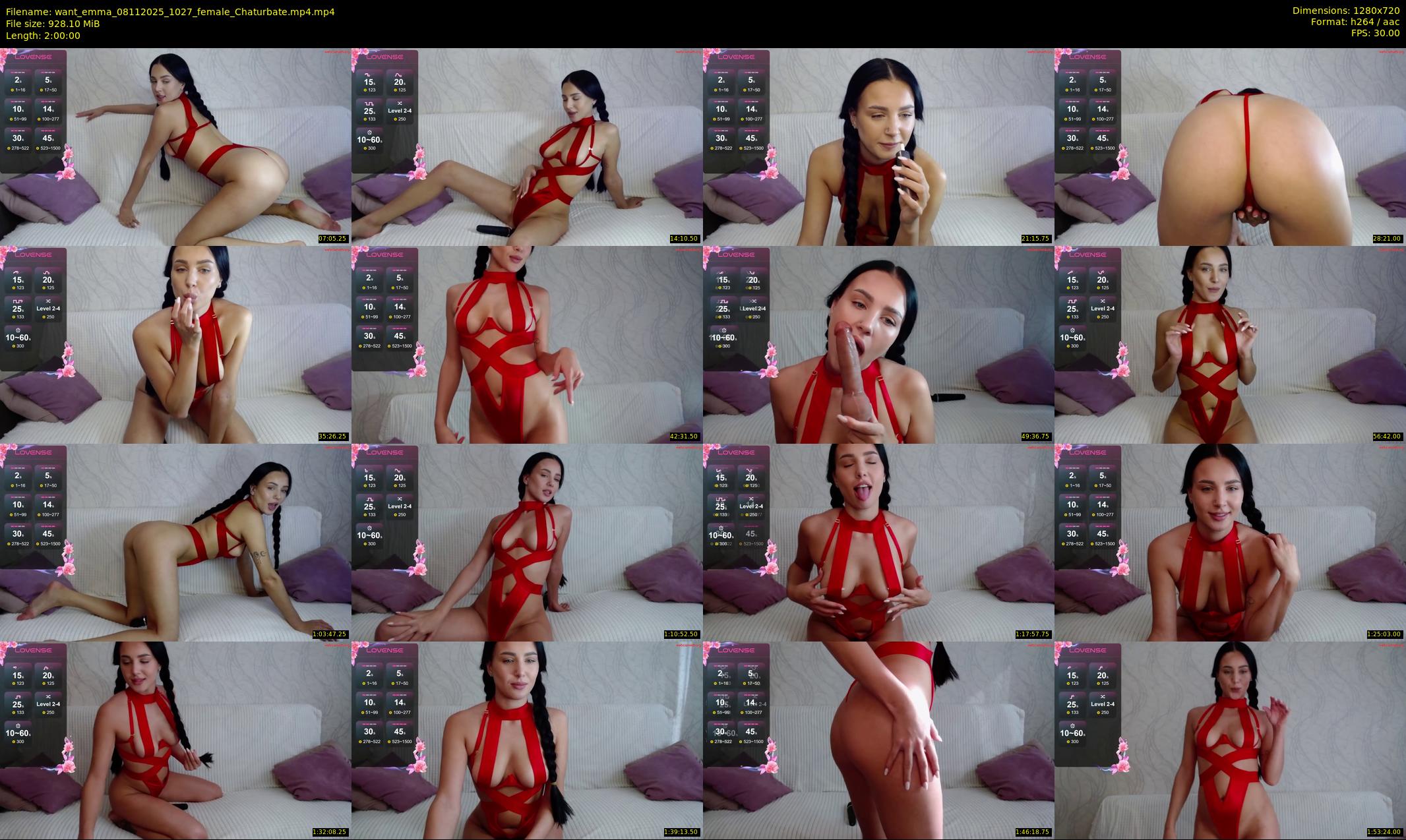 want_emma — 120 minute Chaturbate female cam show recording, 720p, Nov 8, 2025