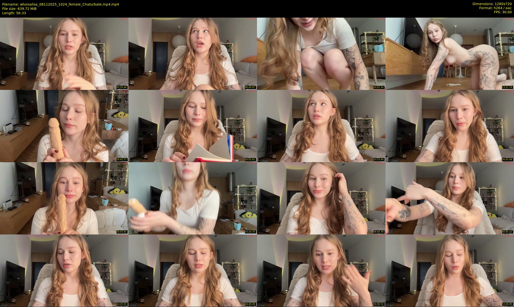 whoisalisa — 57 minute Chaturbate female cam show recording, 720p, Nov 8, 2025