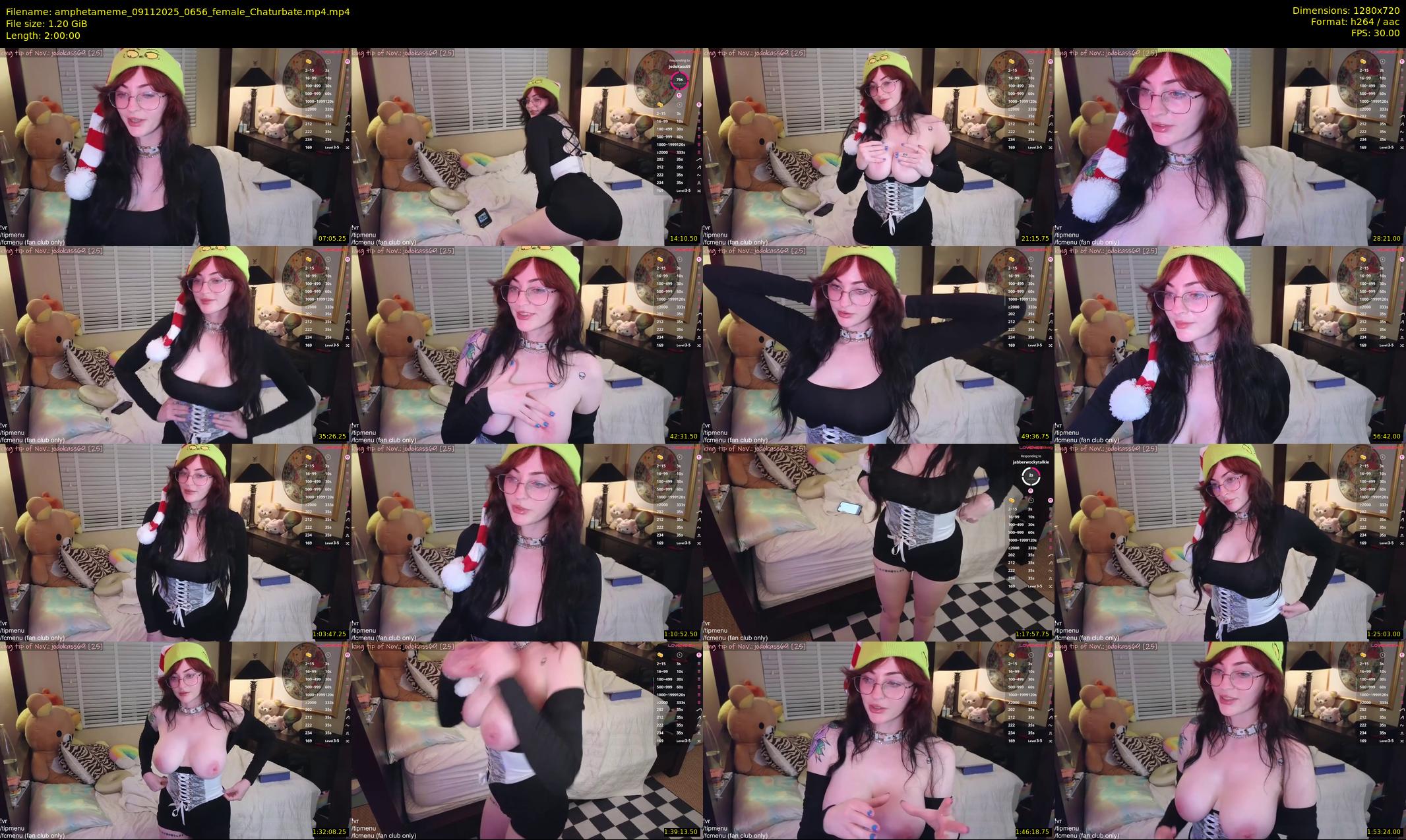 amphetameme — 120 minute Chaturbate female cam show recording, 720p, Nov 9, 2025