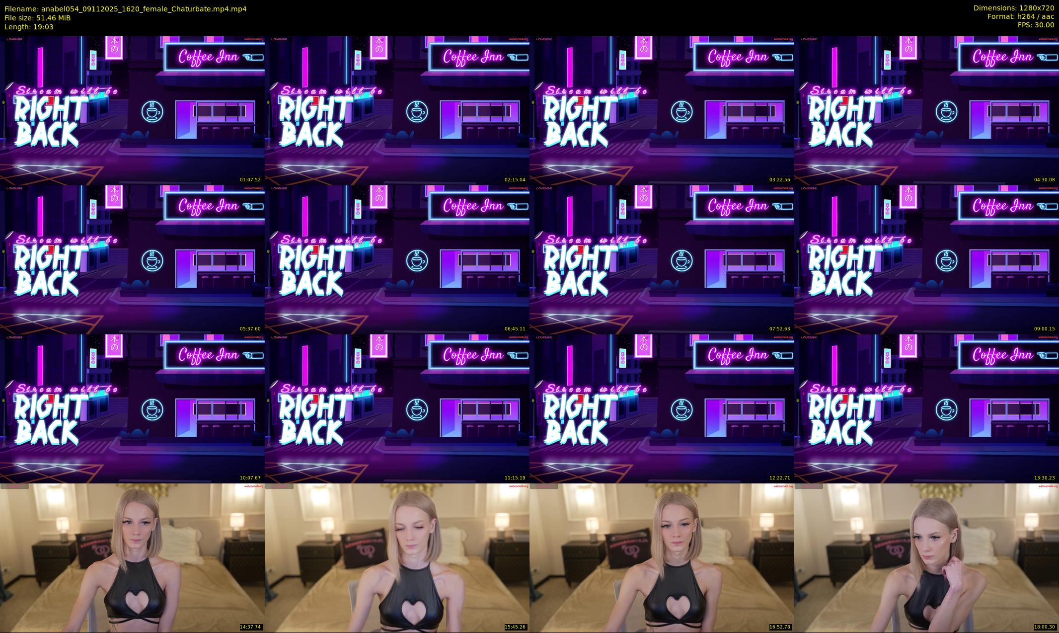 anabel054 — 20 minute Chaturbate female cam show recording, 720p, Nov 9, 2025
