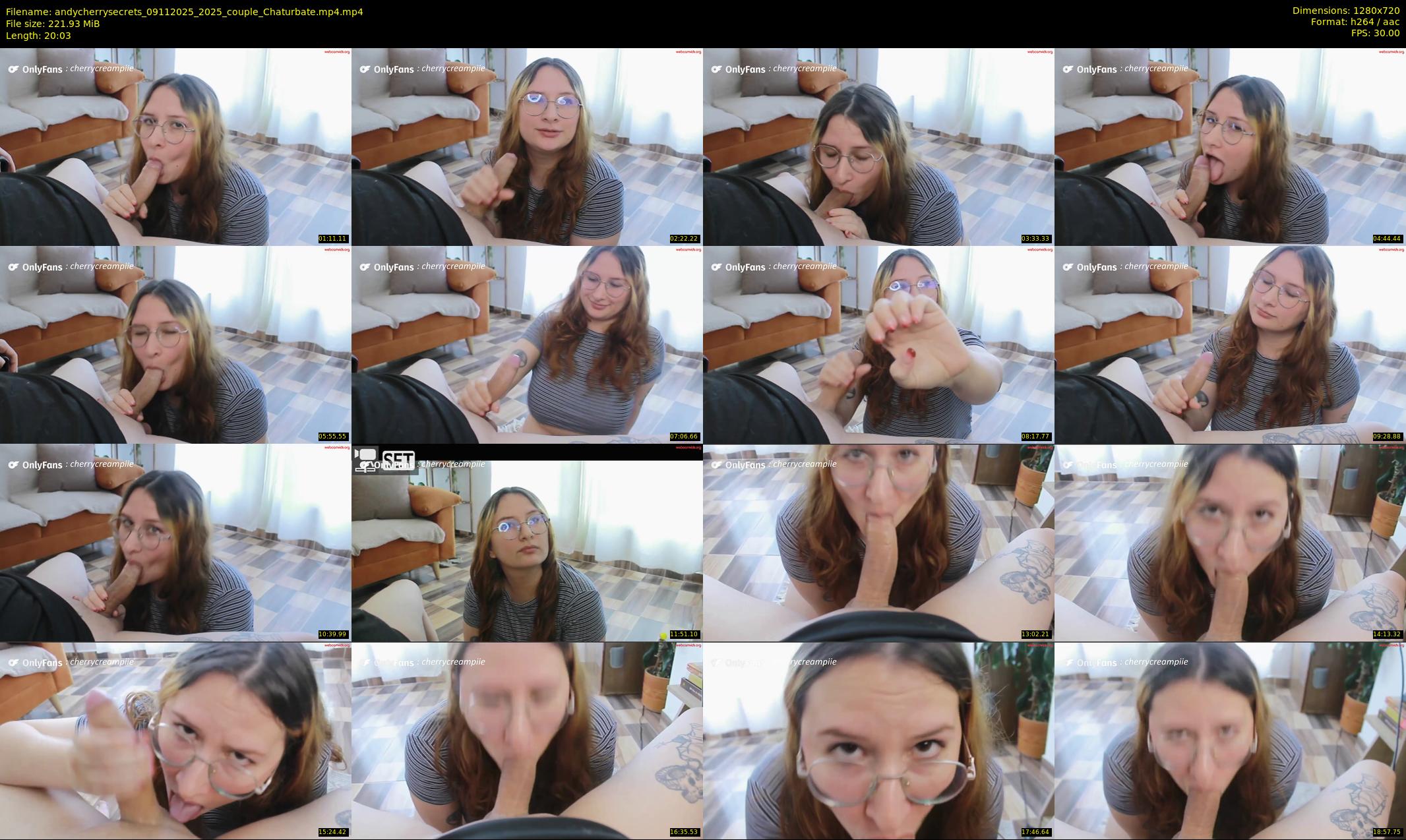 andycherrysecrets — 21 minute Chaturbate couple cam show recording, 720p, Nov 9, 2025