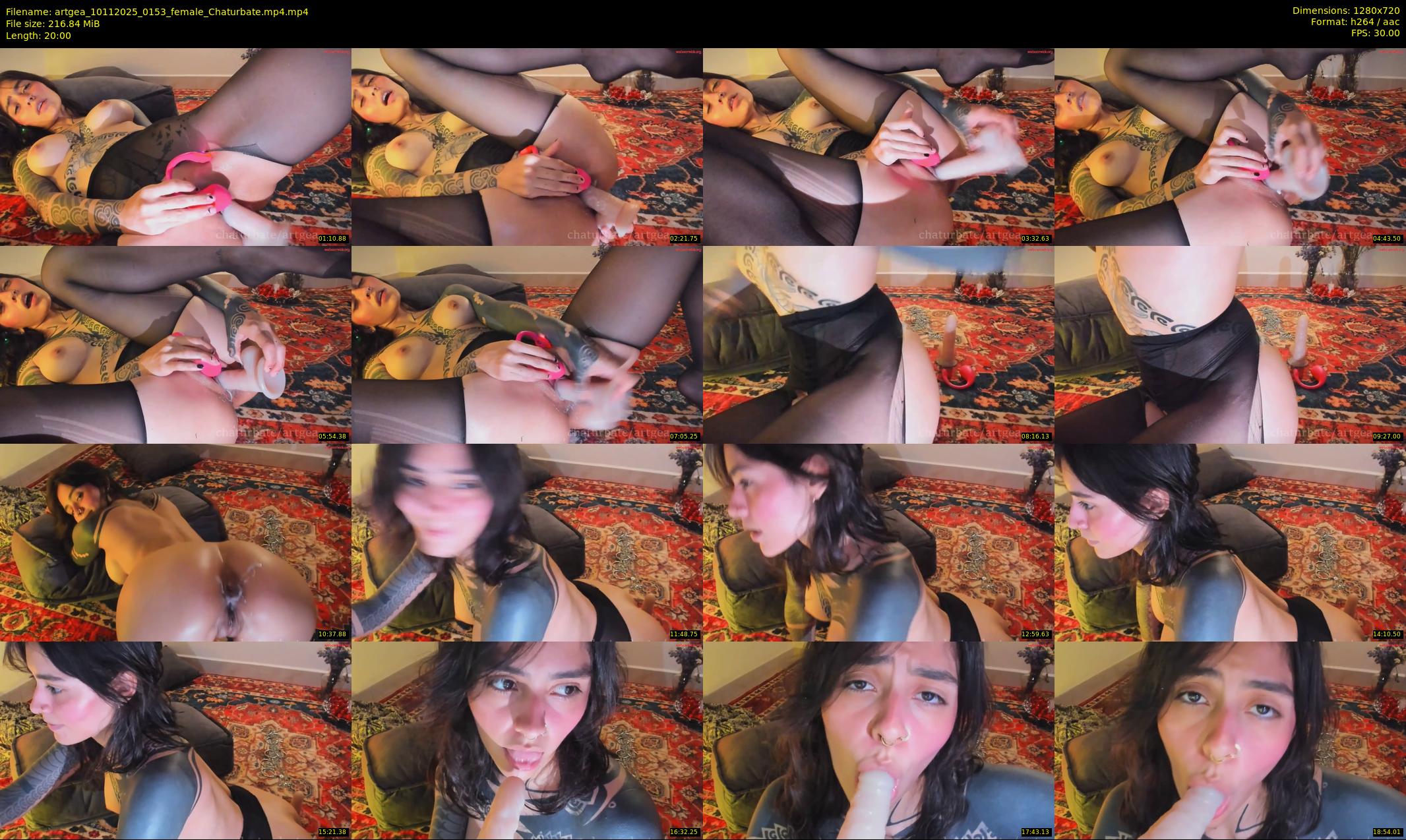 artgea — 20 minute Chaturbate female cam show recording, 720p, Nov 10, 2025
