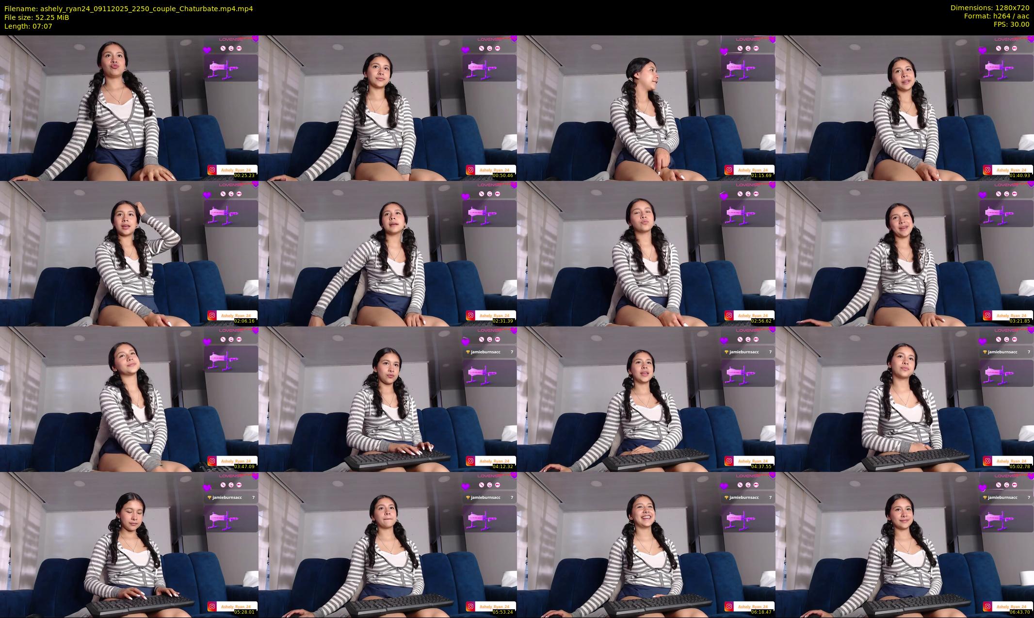ashely_ryan24 — 8 minute Chaturbate couple cam show recording, 720p, Nov 9, 2025