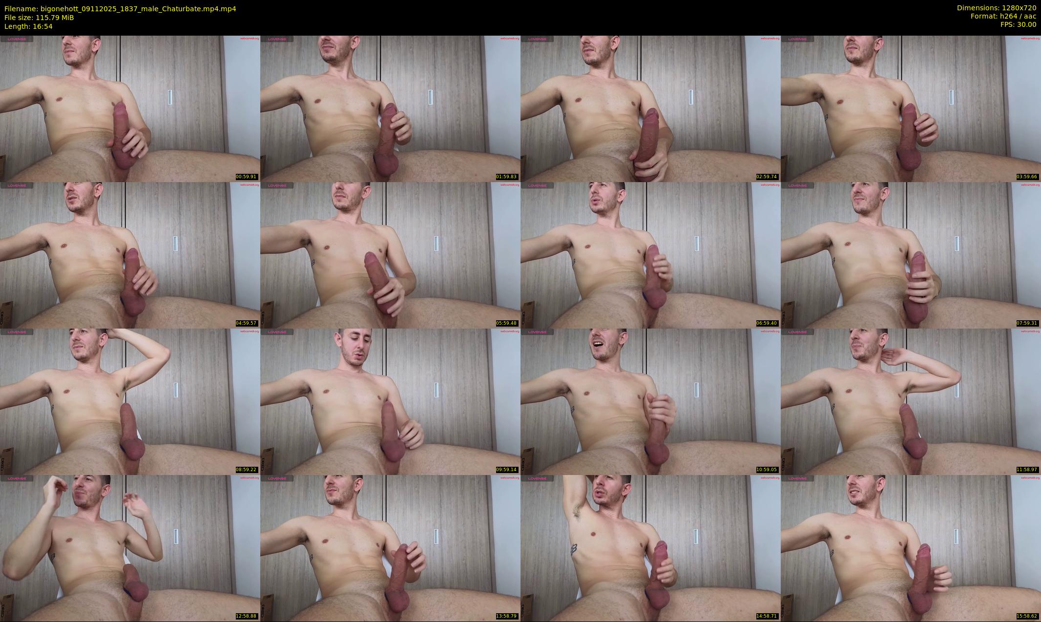 bigonehott — 17 minute Chaturbate male cam show recording, 720p, Nov 9, 2025