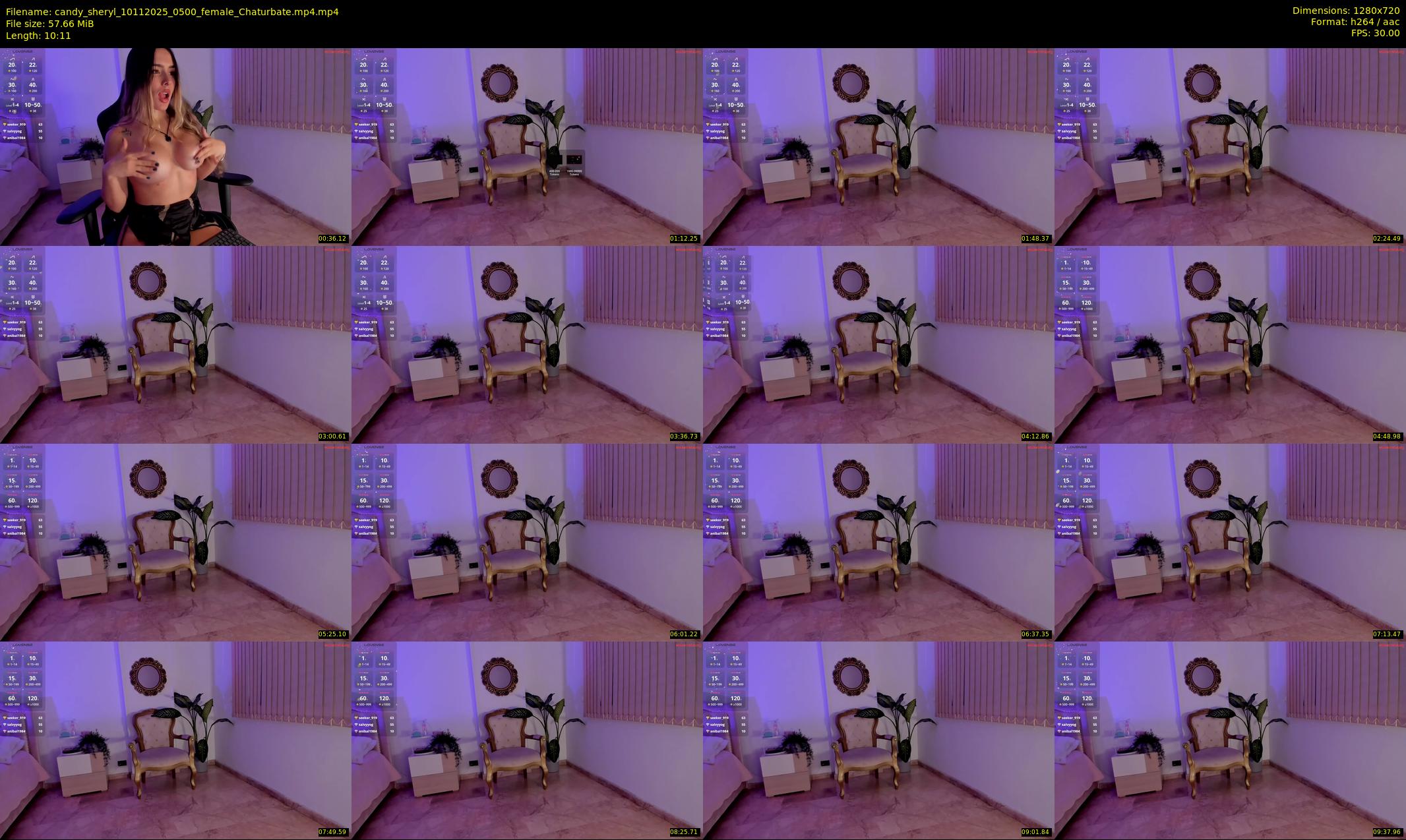 candy_sheryl — 11 minute Chaturbate female cam show recording, 720p, Nov 10, 2025