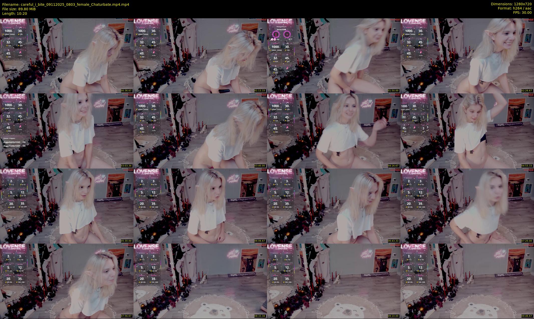 careful_i_bite — 11 minute Chaturbate female cam show recording, 720p, Nov 9, 2025