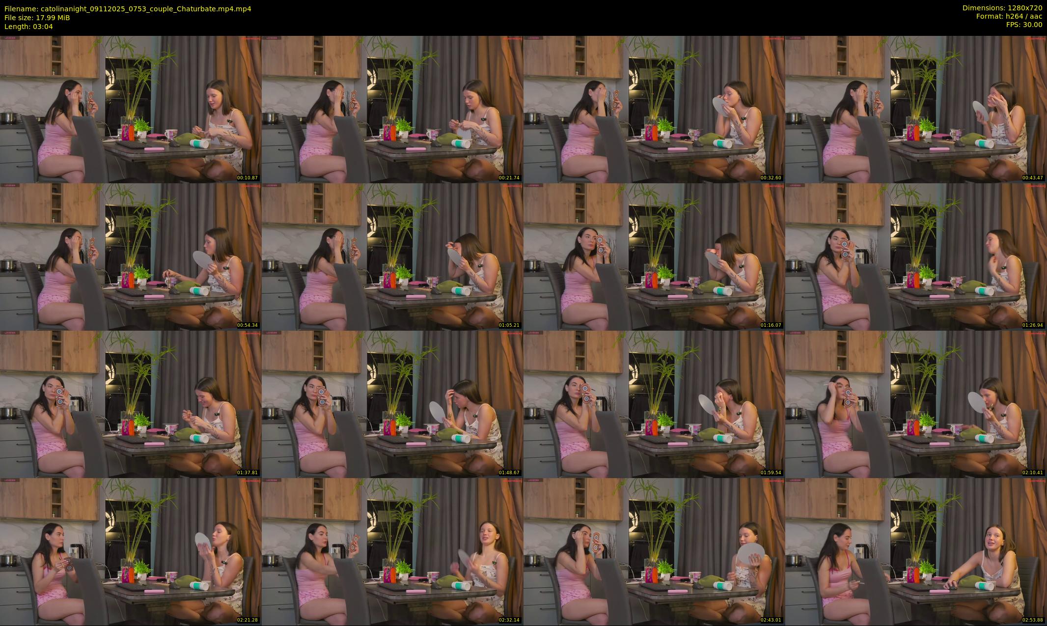 catolinanight — 4 minute Chaturbate couple cam show recording, 720p, Nov 9, 2025