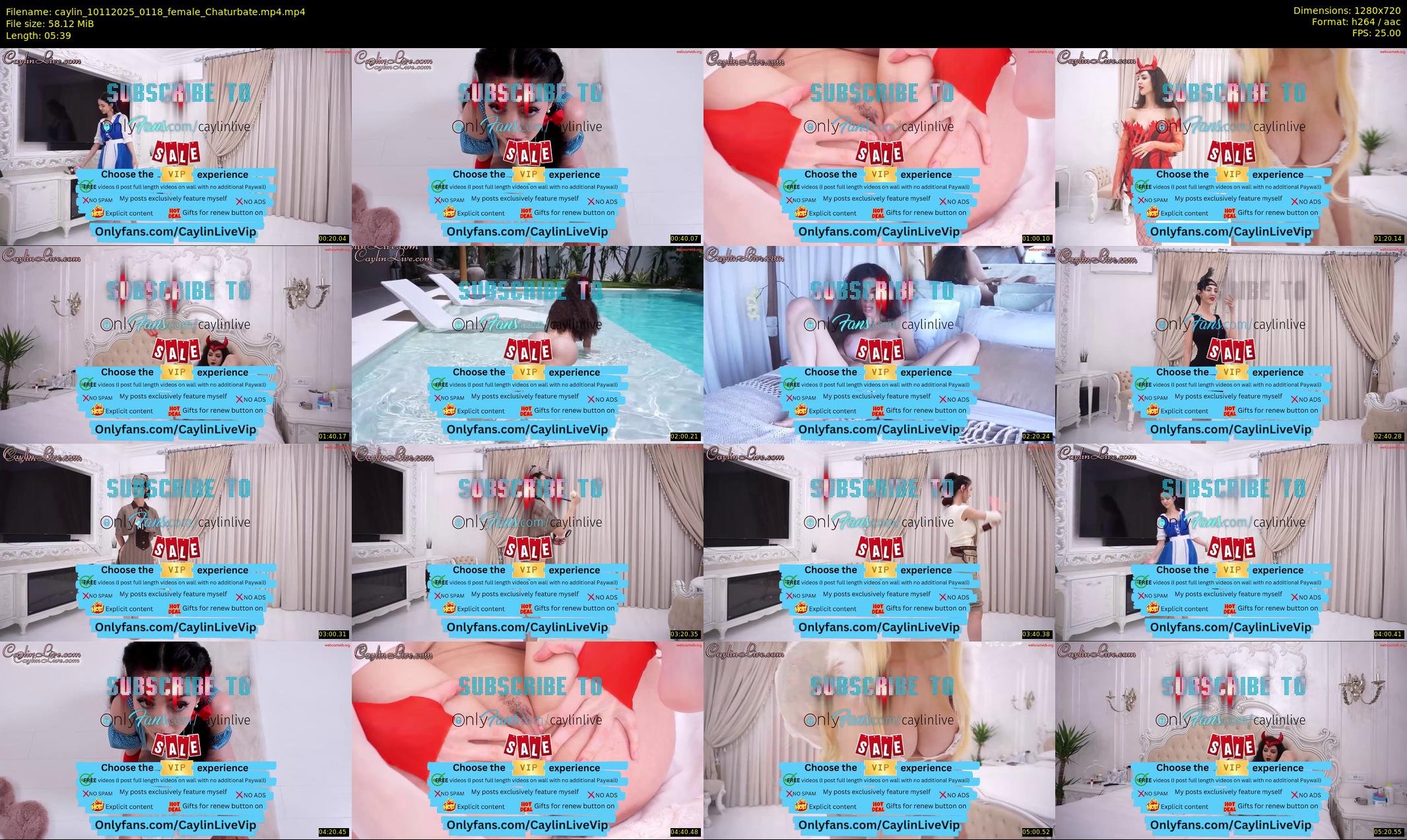 caylin — 6 minute Chaturbate female cam show recording, 720p, Nov 10, 2025