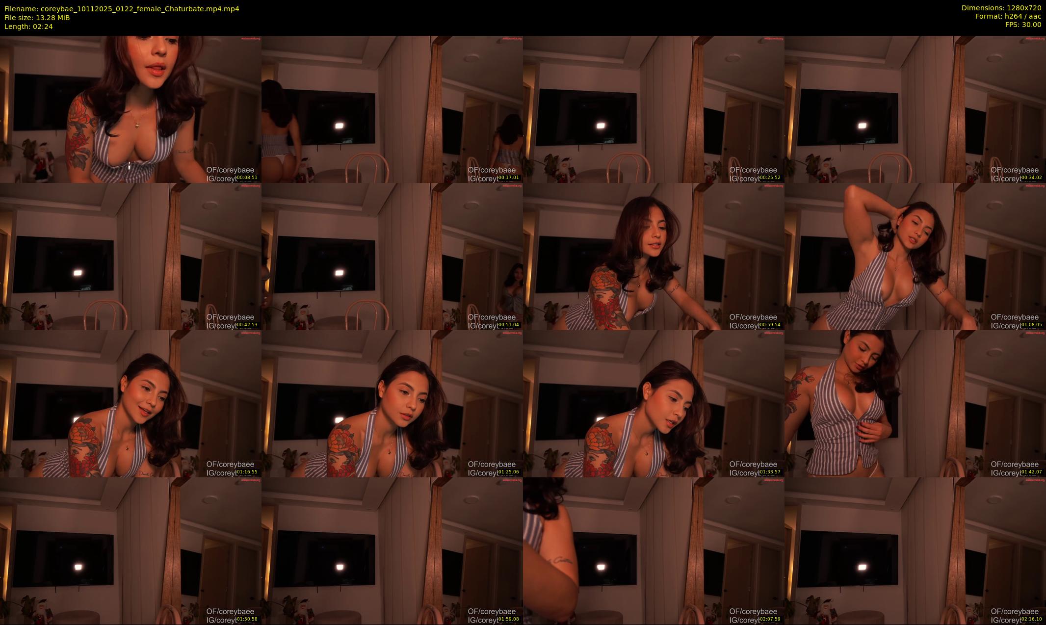 coreybae — 3 minute Chaturbate female cam show recording, 720p, Nov 10, 2025