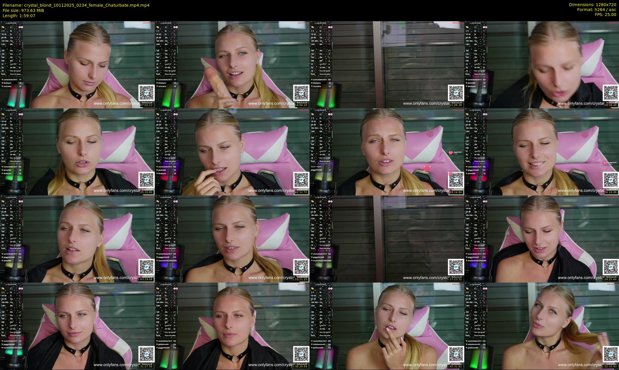 crystal_blond — 120 minute Chaturbate female cam show recording, 720p, Nov 10, 2025