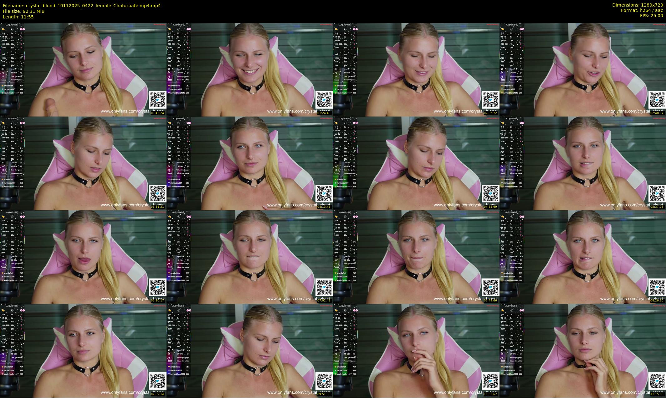 crystal_blond — 12 minute Chaturbate female cam show recording, 720p, Nov 10, 2025