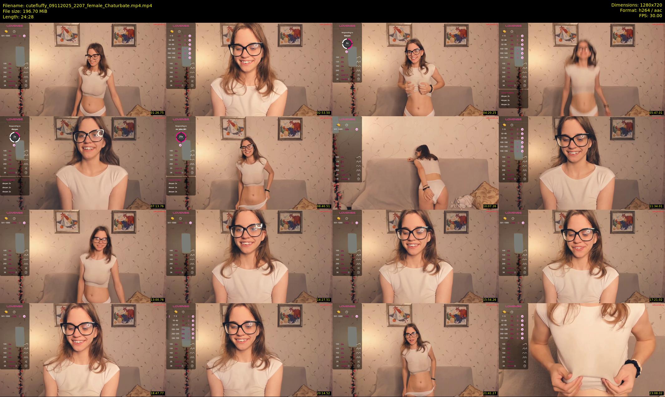 cutefluffy — 25 minute Chaturbate female cam show recording, 720p, Nov 9, 2025