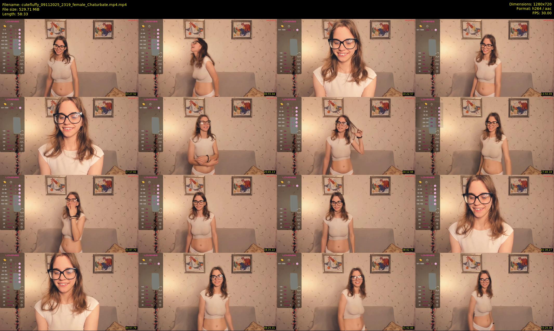 cutefluffy — 59 minute Chaturbate female cam show recording, 720p, Nov 9, 2025